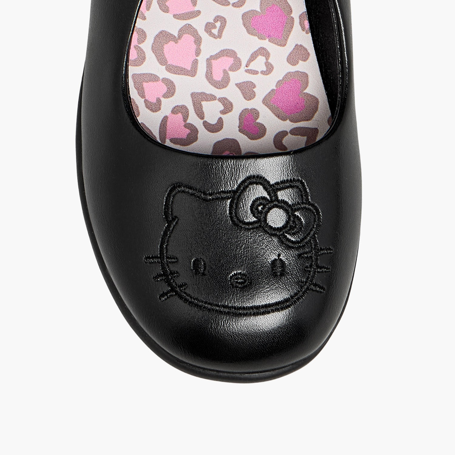 حذاء مدرسي ماري جين بشريط إغلاق لاصق للبنات من هالو كيتي-girls-shoes-maryjanes-image-4