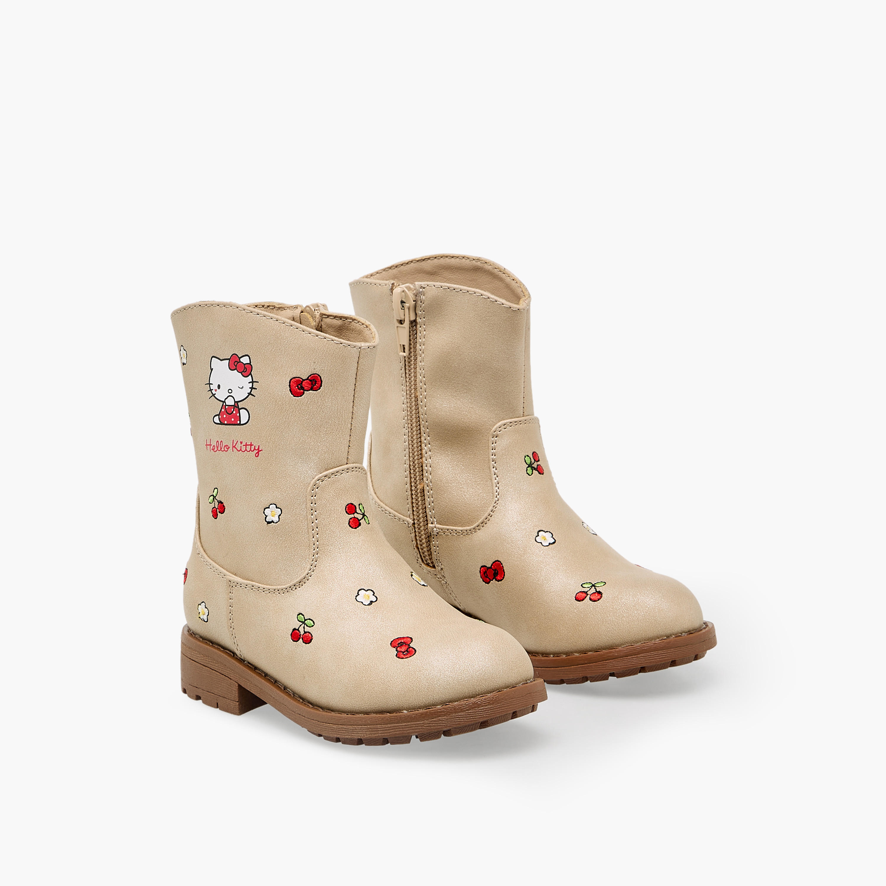 بوت طويل مطرز للبنات من هيلو كيتي-girls-shoes-boots-image-1
