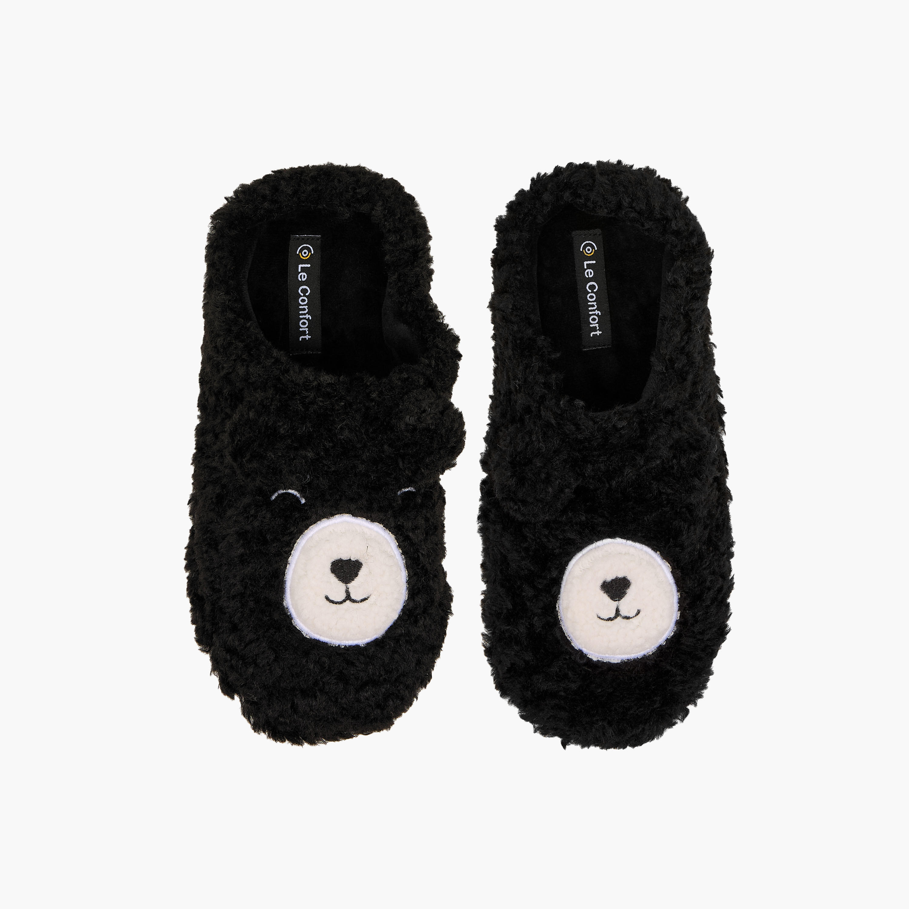Le Confort Women Teddy Bear Embroidered Bedroom Mules-women-shoes-bedroomslippers-image-1