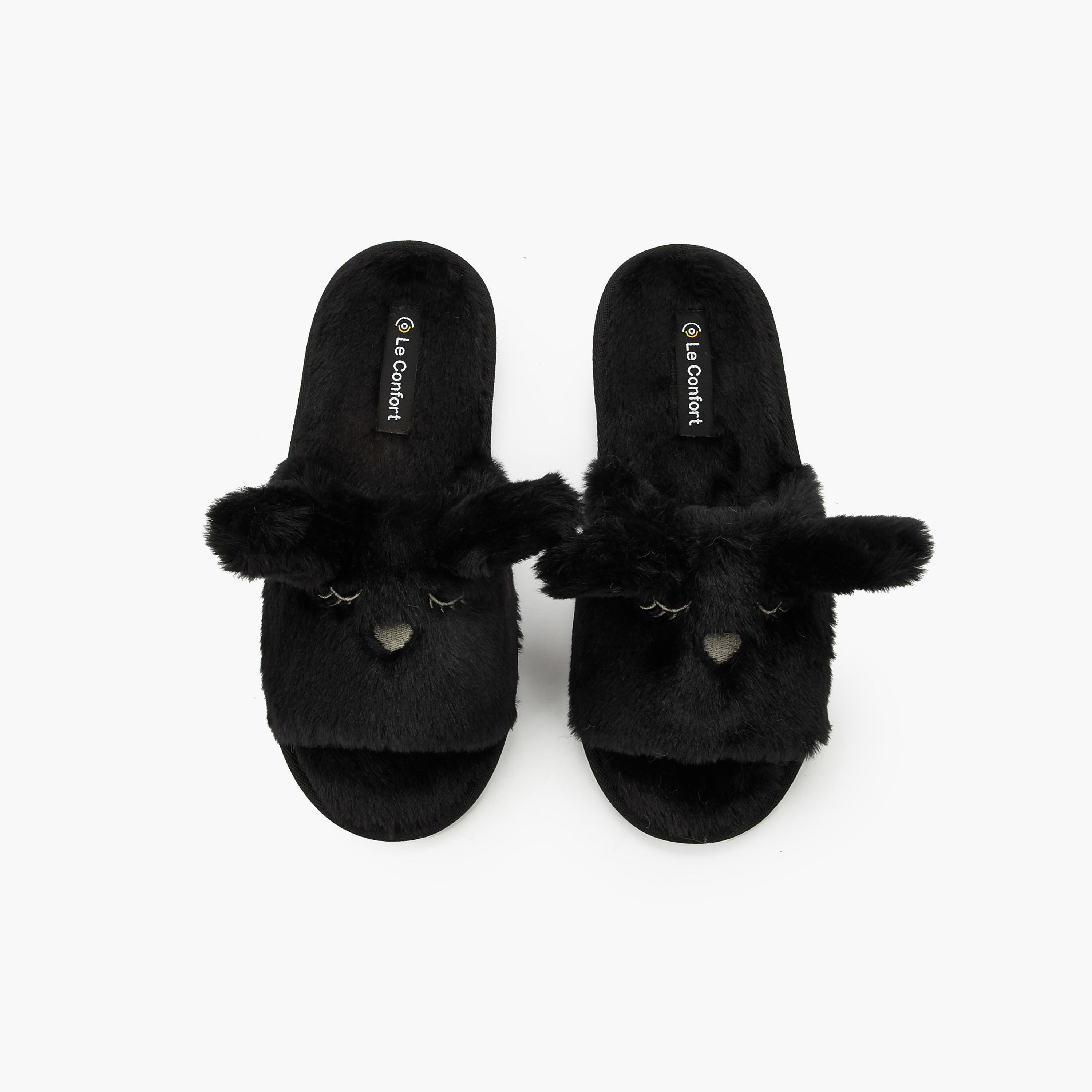 Le Confort Women Ear Applique Bedroom Slippers-women-shoes-bedroomslippers-image-1