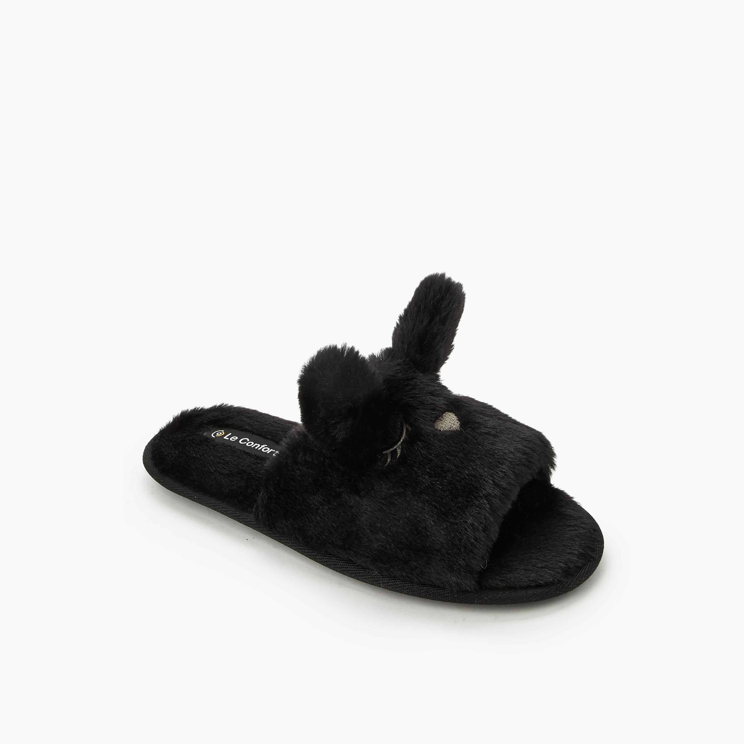 Le Confort Women Ear Applique Bedroom Slippers-women-shoes-bedroomslippers-image-3