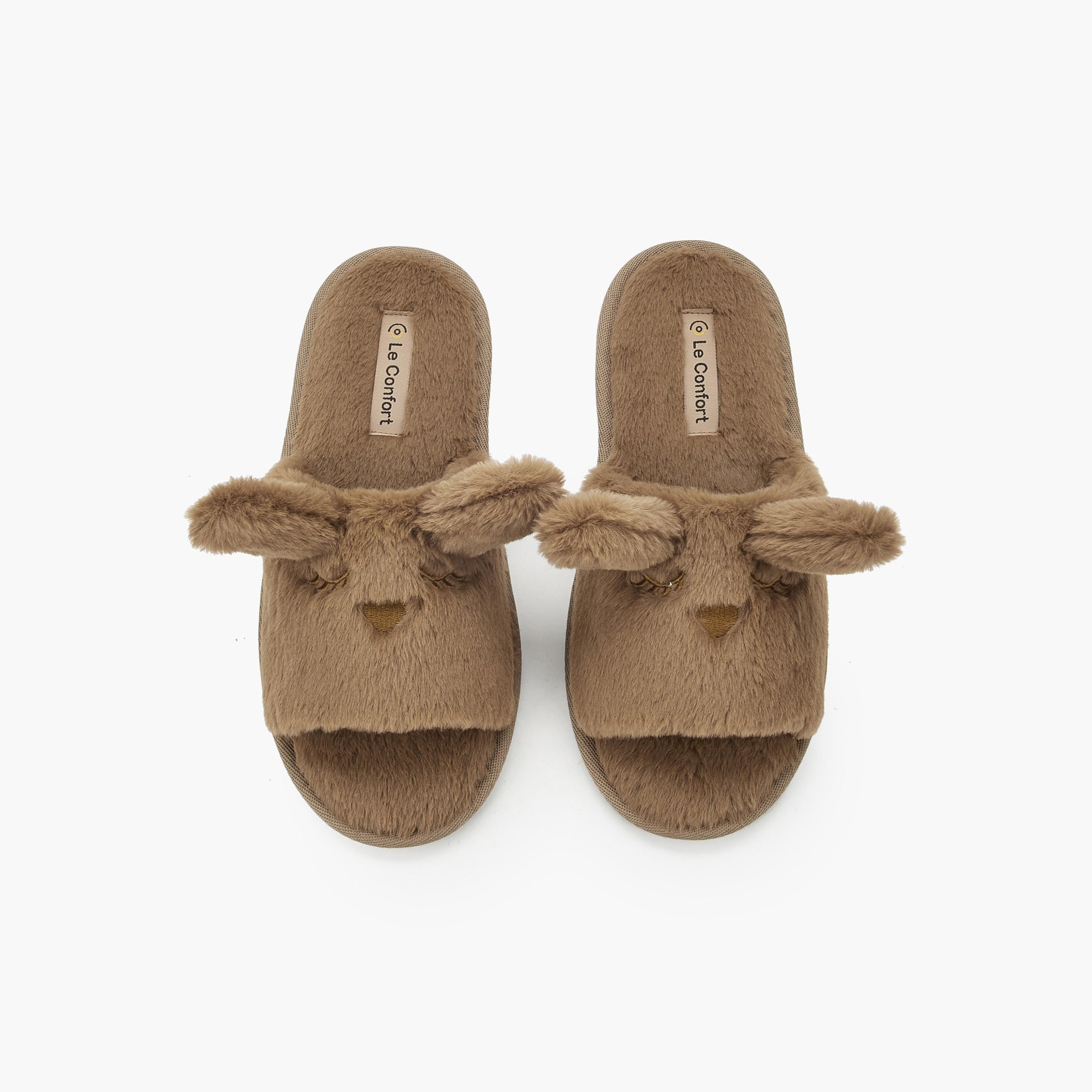 Le Confort Women Ear Applique Bedroom Slippers-women-shoes-bedroomslippers-image-1