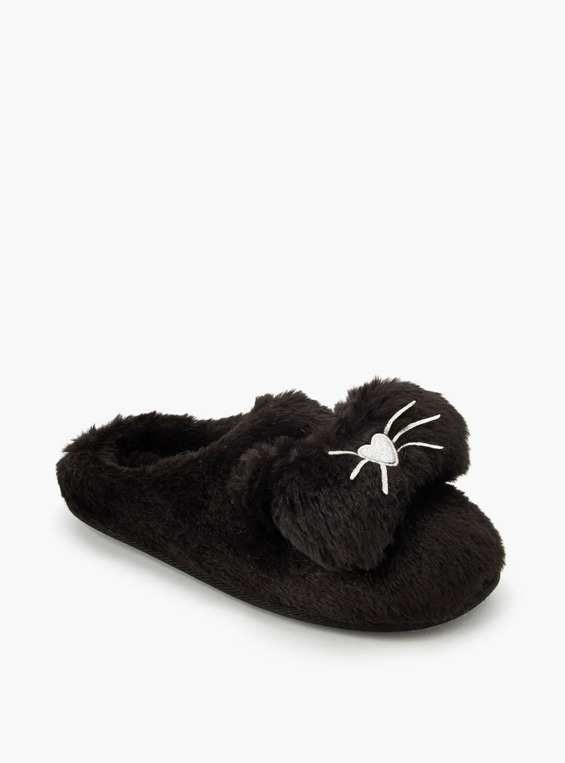 Le Confort Women Faux Fur Bedroom Slides-women-shoes-bedroomslippers-image-2