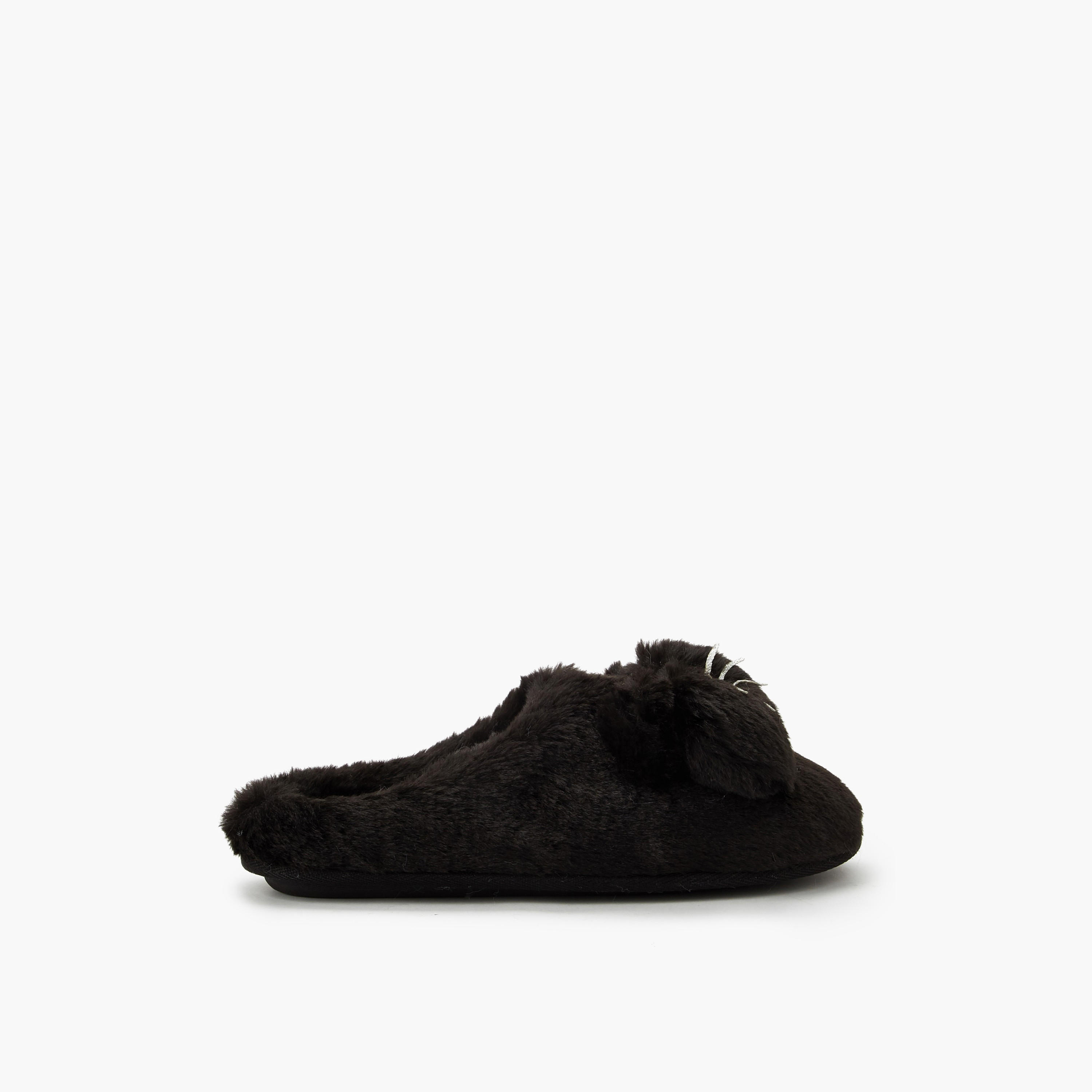 Le Confort Women Faux Fur Bedroom Slides-women-shoes-bedroomslippers-image-3