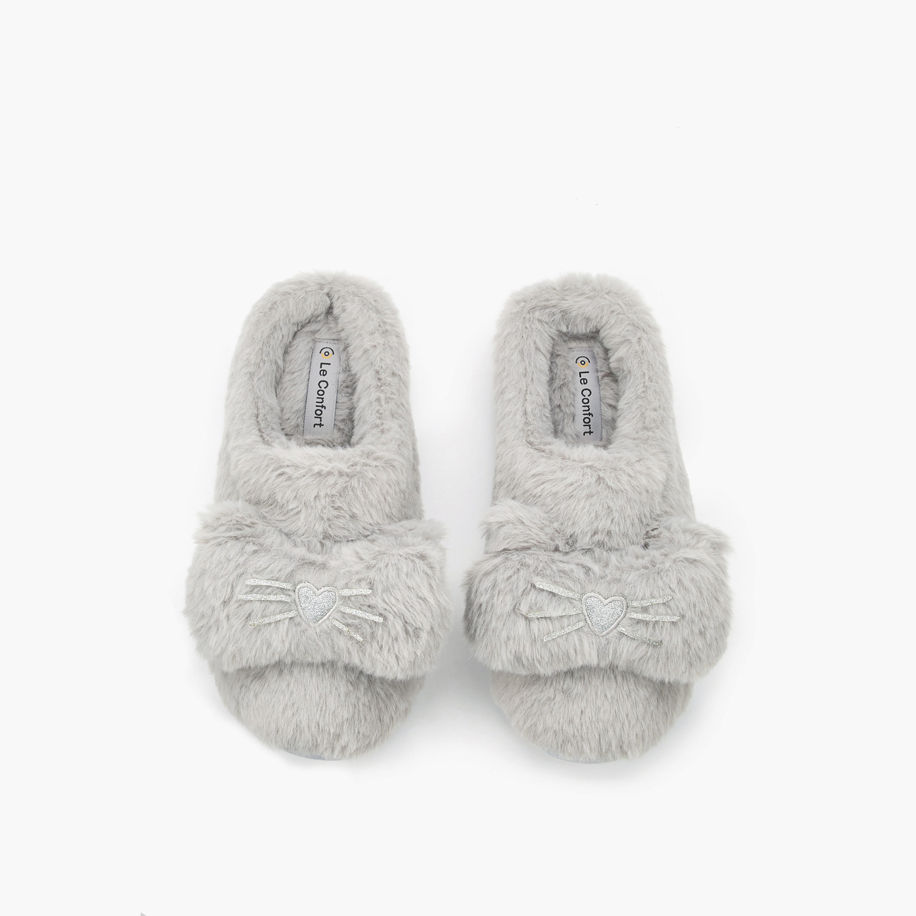 Le Confort Women Faux Fur Bedroom Slides-women-shoes-bedroomslippers-image-1