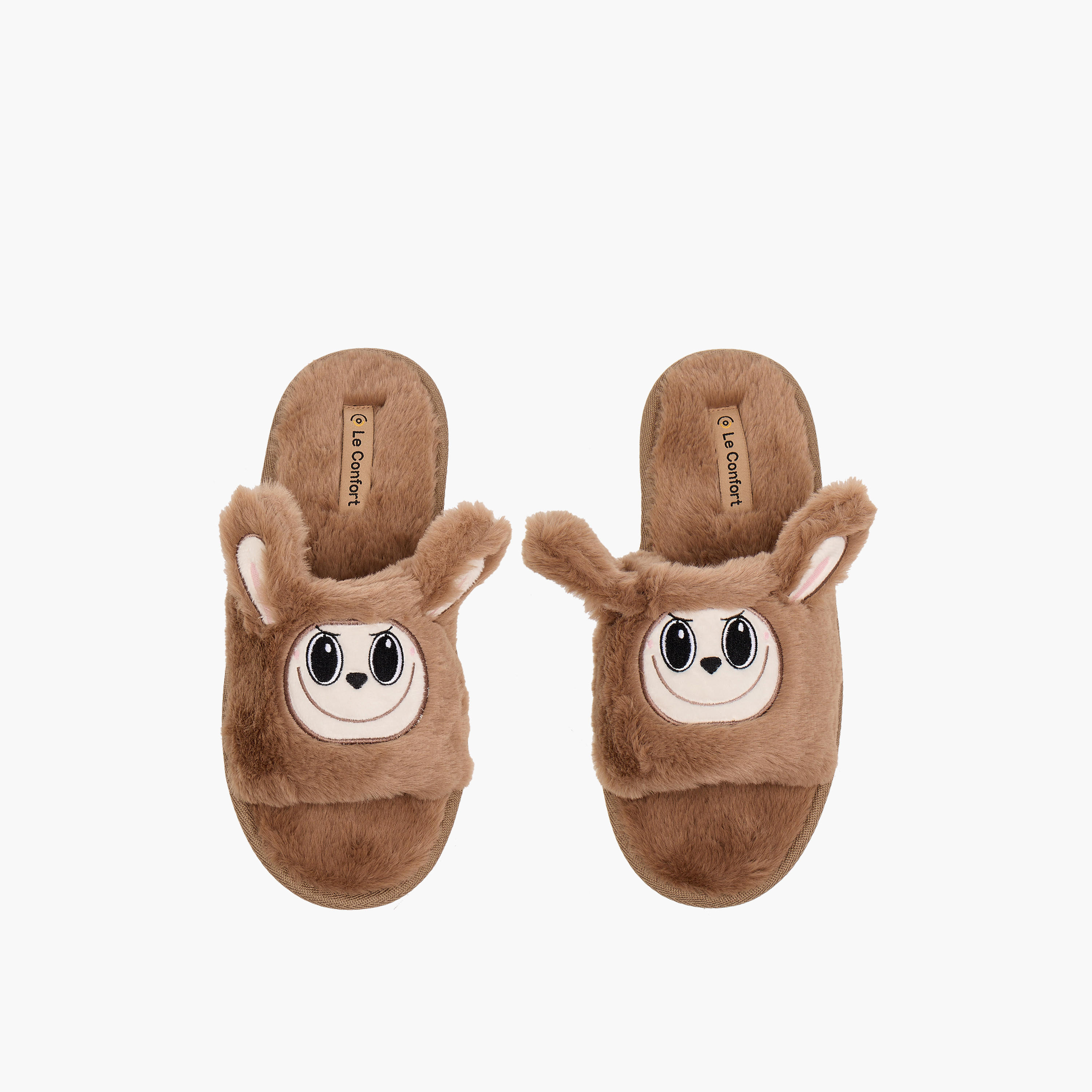 Le Confort Women Faux Fur Bedroom Slides-women-shoes-bedroomslippers-image-1