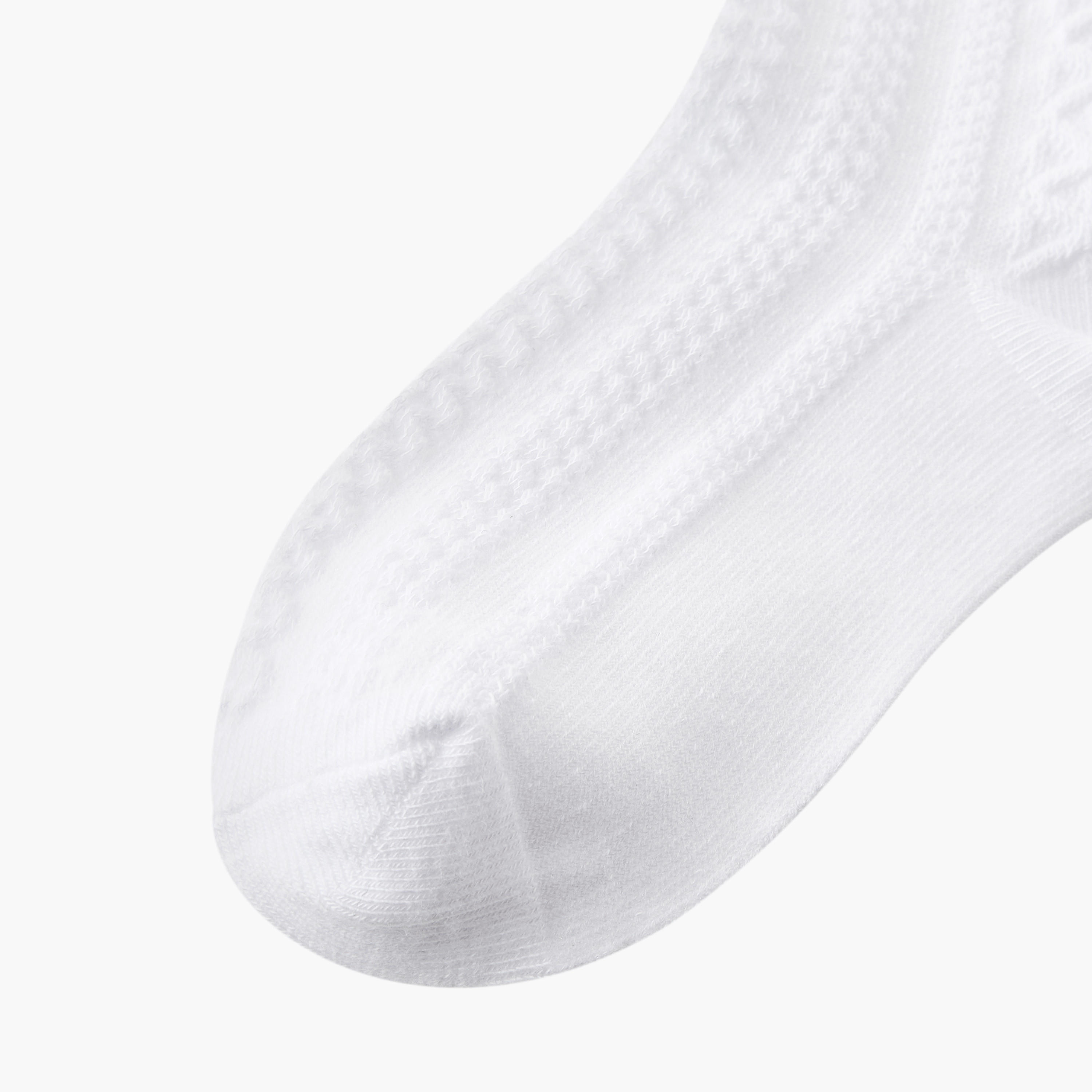 Pack of 5 Juniors Girls School Socks with Bow Accent-girls-accessories-socks-image-3