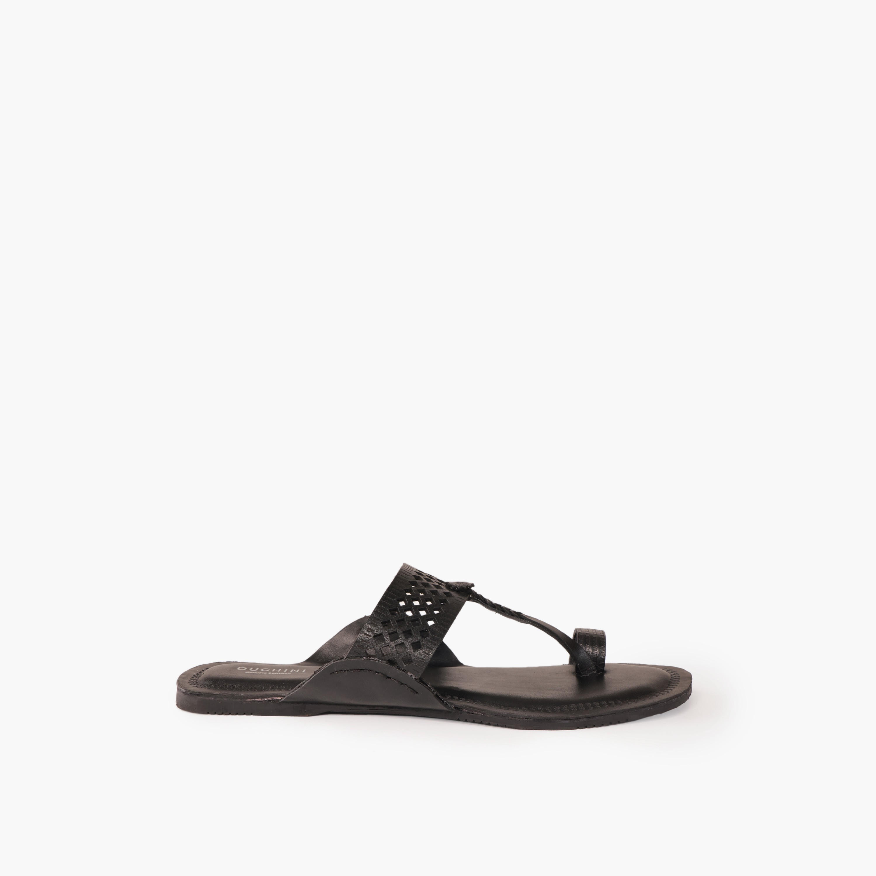 صندل جلد بحزام مثقب للرجال من دوتشيني-men-shoes-sandals-image-3