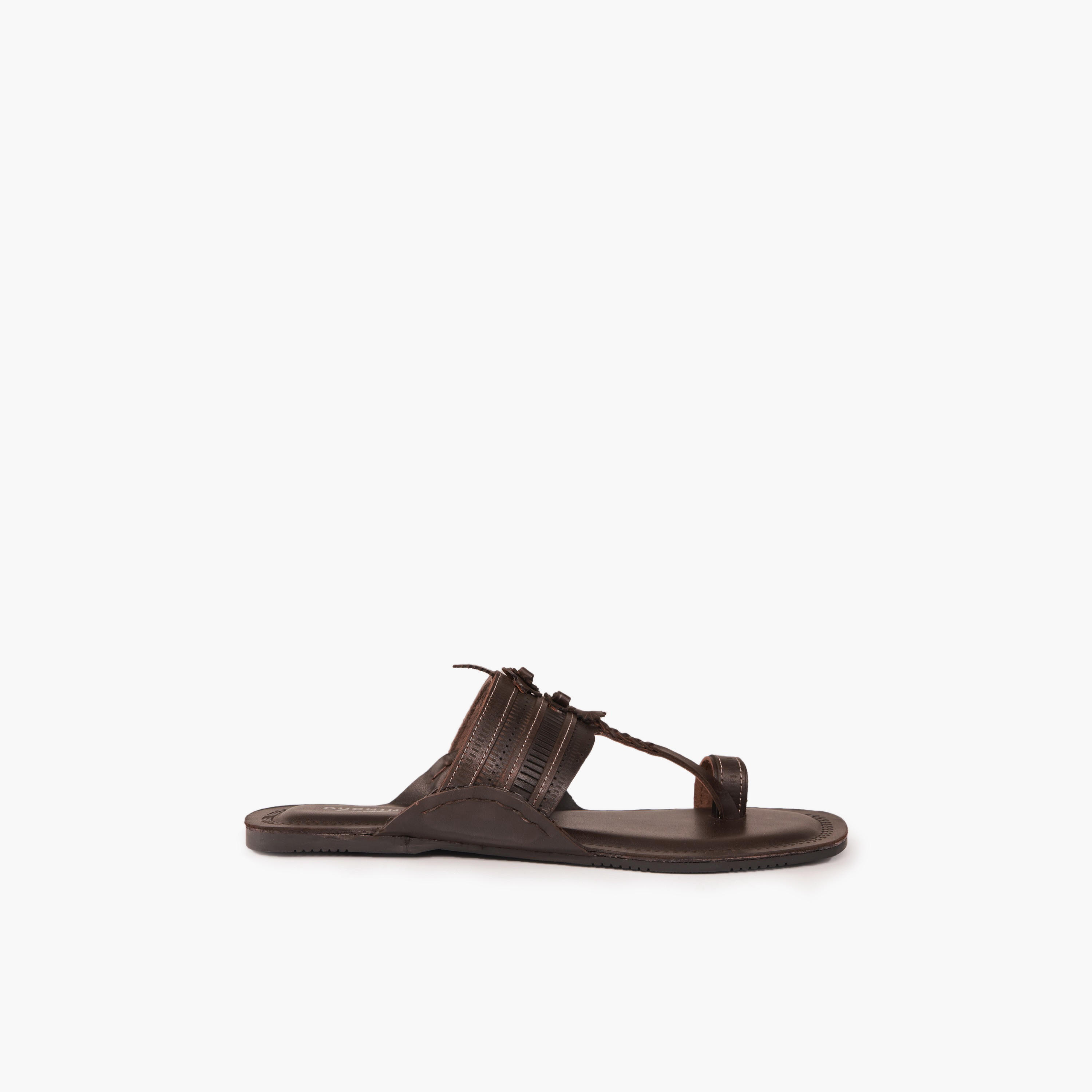 صندل جلد مريح بحزام مثقّب للرجال من دوشيني-men-shoes-sandals-image-3