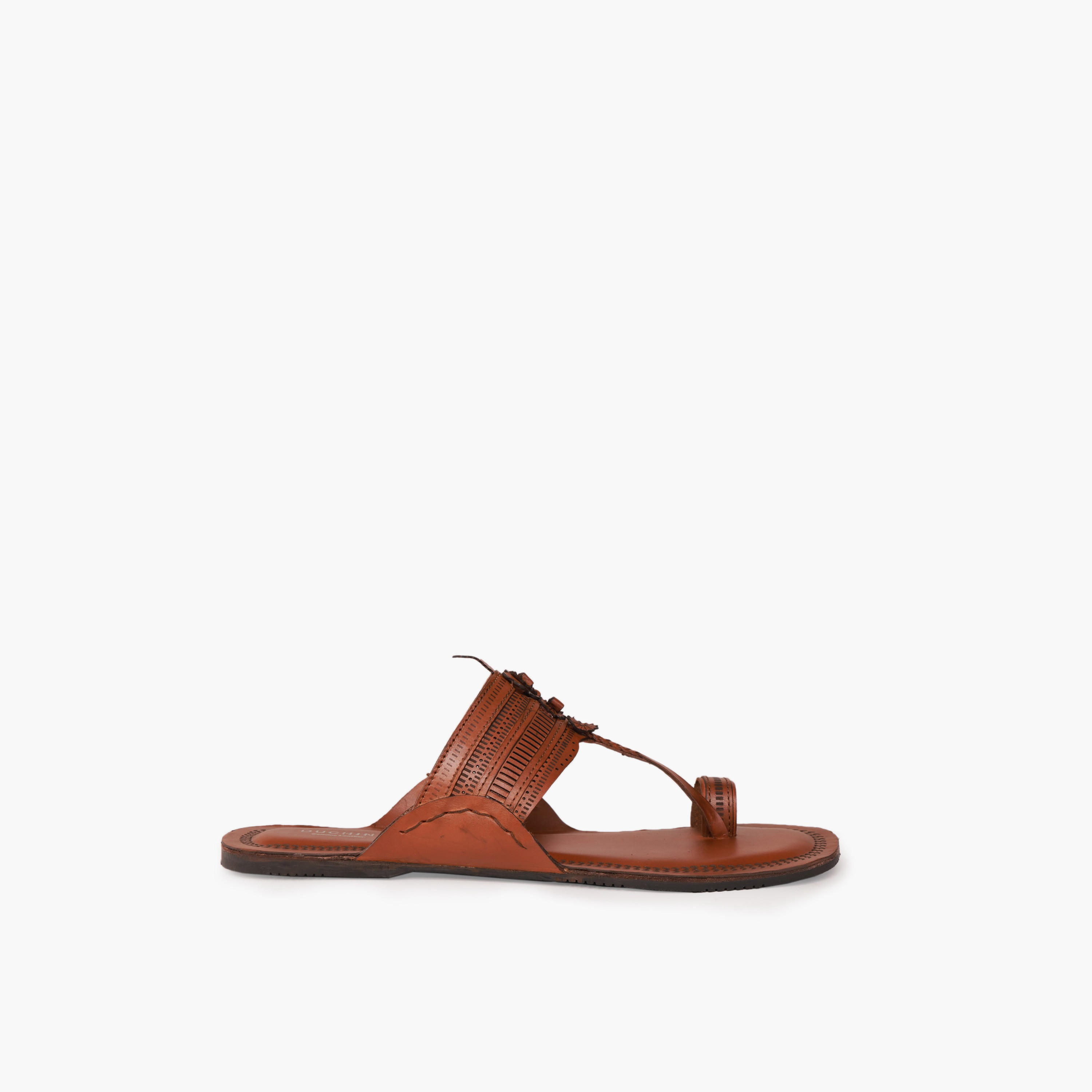 صندل جلد مريح بحزام مثقّب للرجال من دوشيني-men-shoes-sandals-image-3