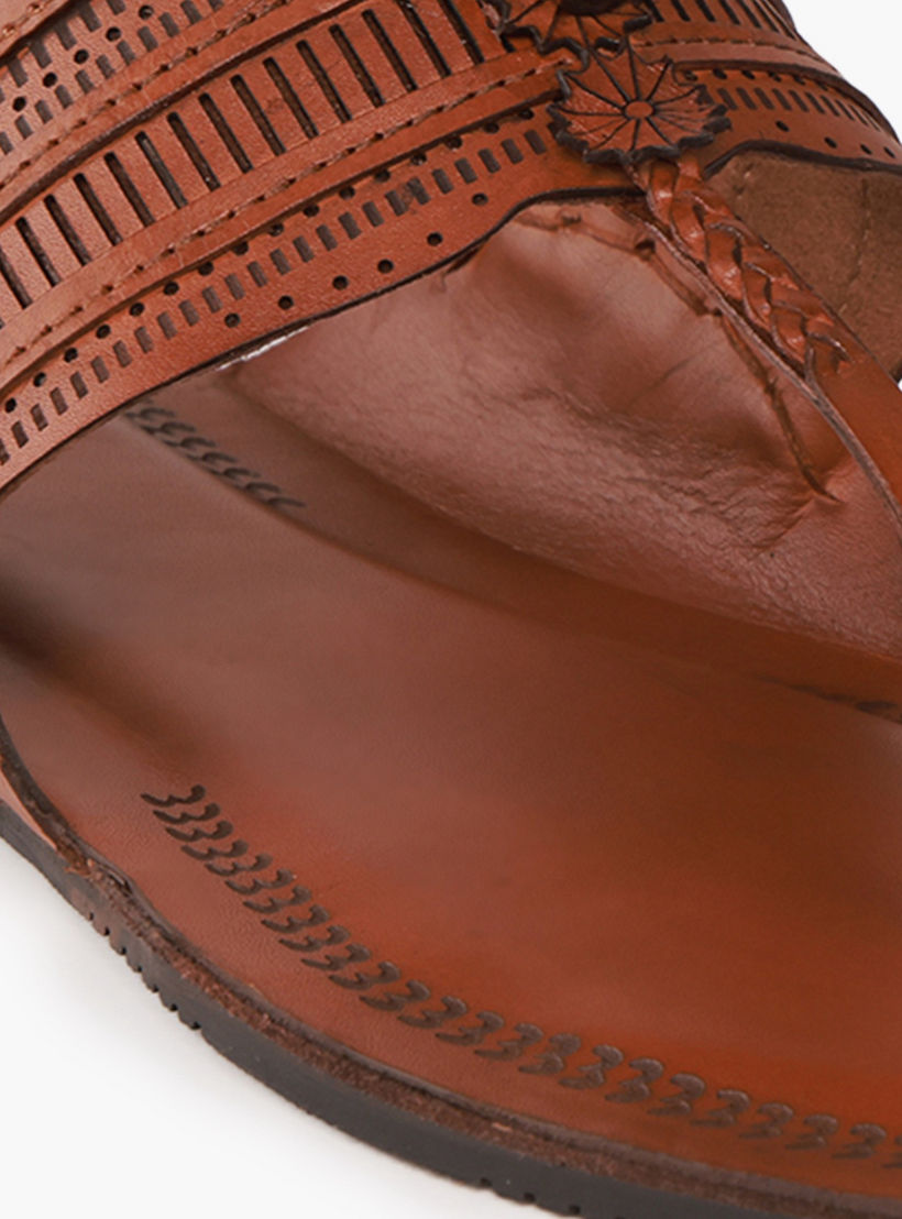صندل جلد مريح بحزام مثقّب للرجال من دوشيني-men-shoes-sandals-image-4