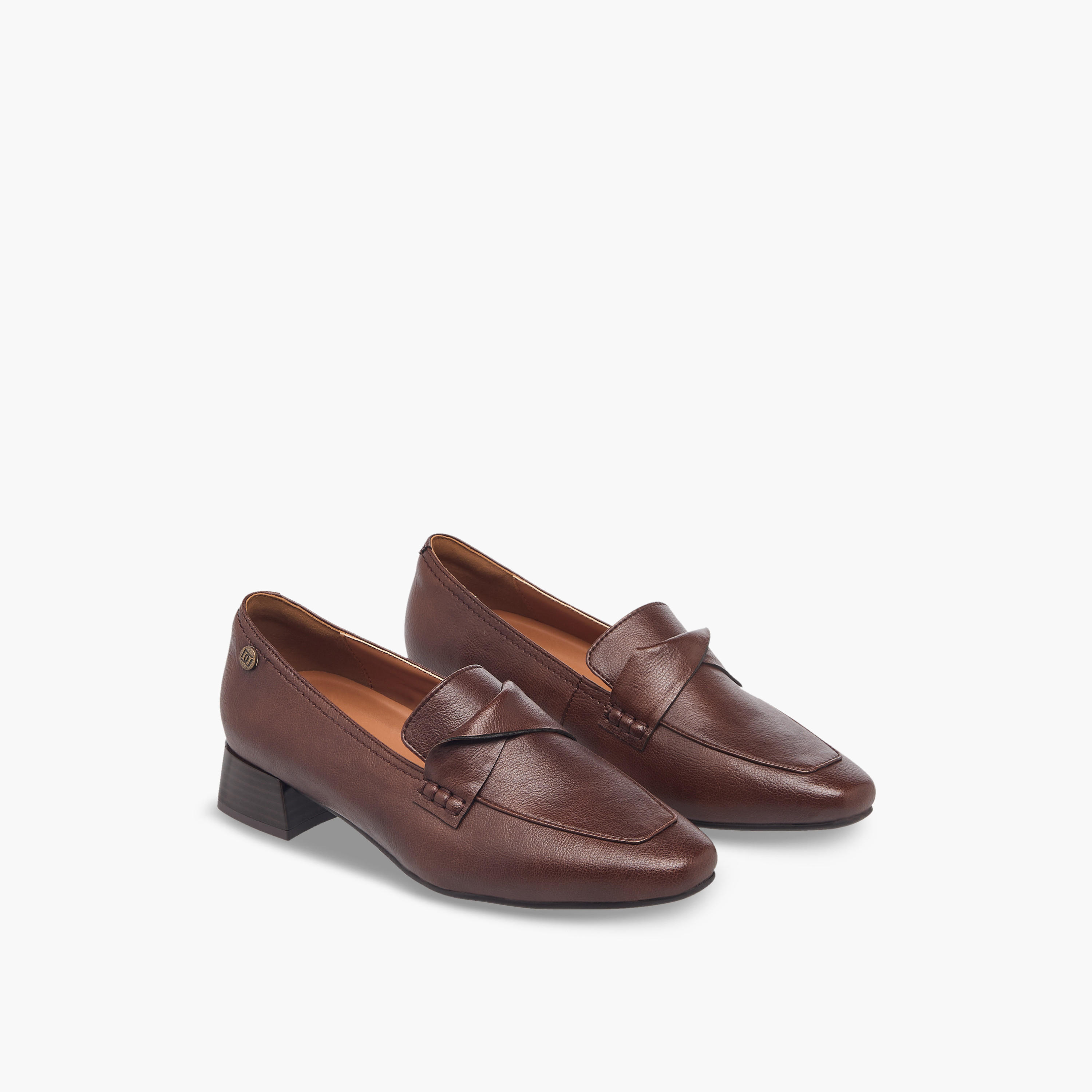 Duchini Women Block Heel Loafers-women-shoes-flats-loafers-image-1