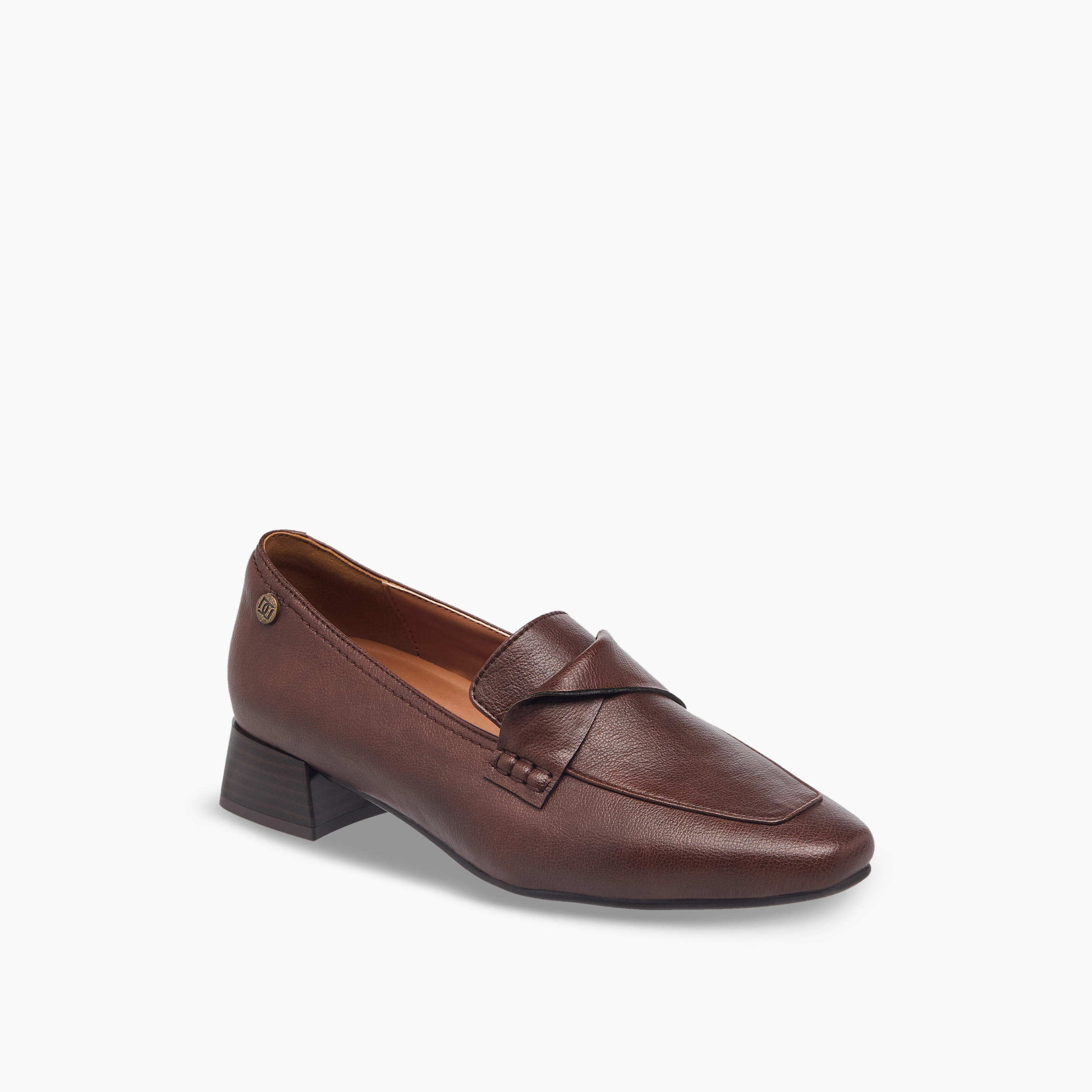 Duchini Women Block Heel Loafers-women-shoes-flats-loafers-image-2