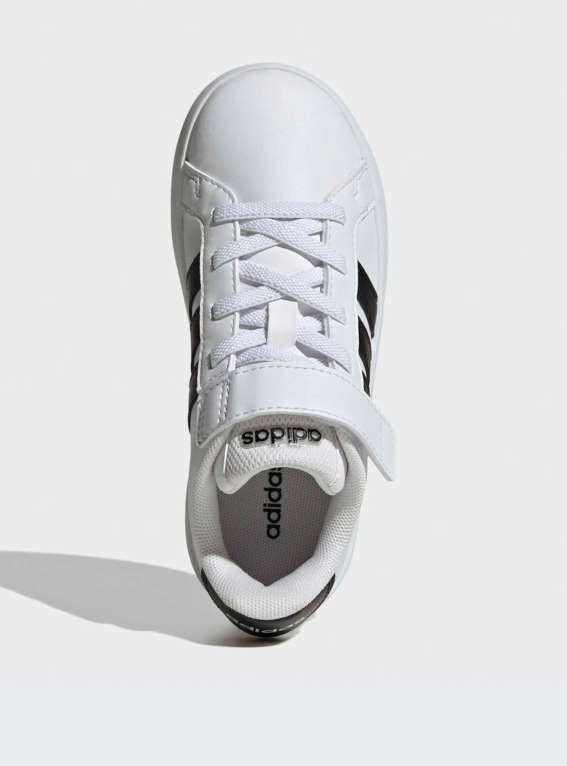 حذاء سنيكرز بشريط إغلاق لاصق جراند كورت 00s إي إل للأولاد من أديداس-girls-shoes-sneakers-image-4
