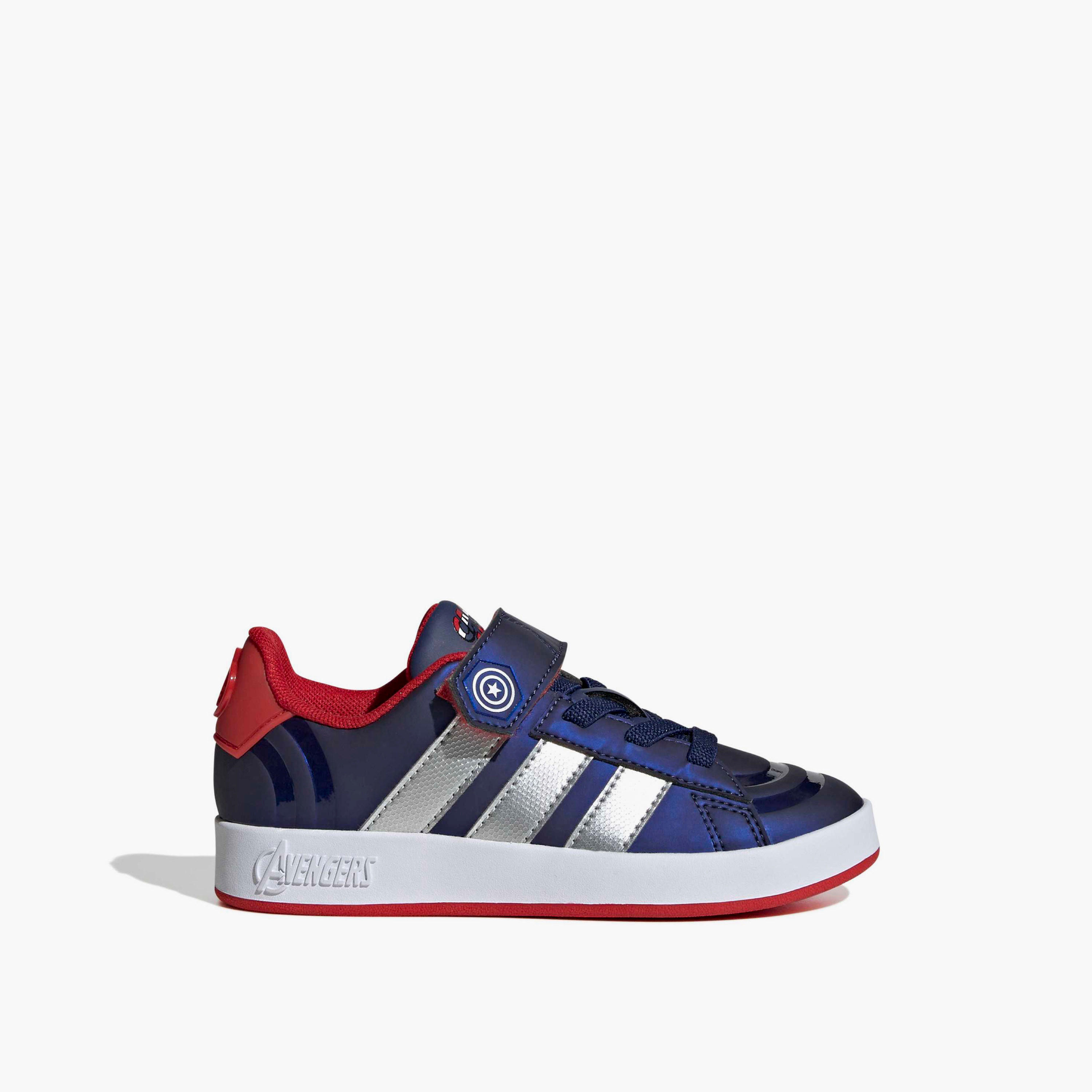 Adidas Boys GRAND COURT CAPT AMERICA EL Hook & Loop Sneakers-sports-boys-shoes-image-2