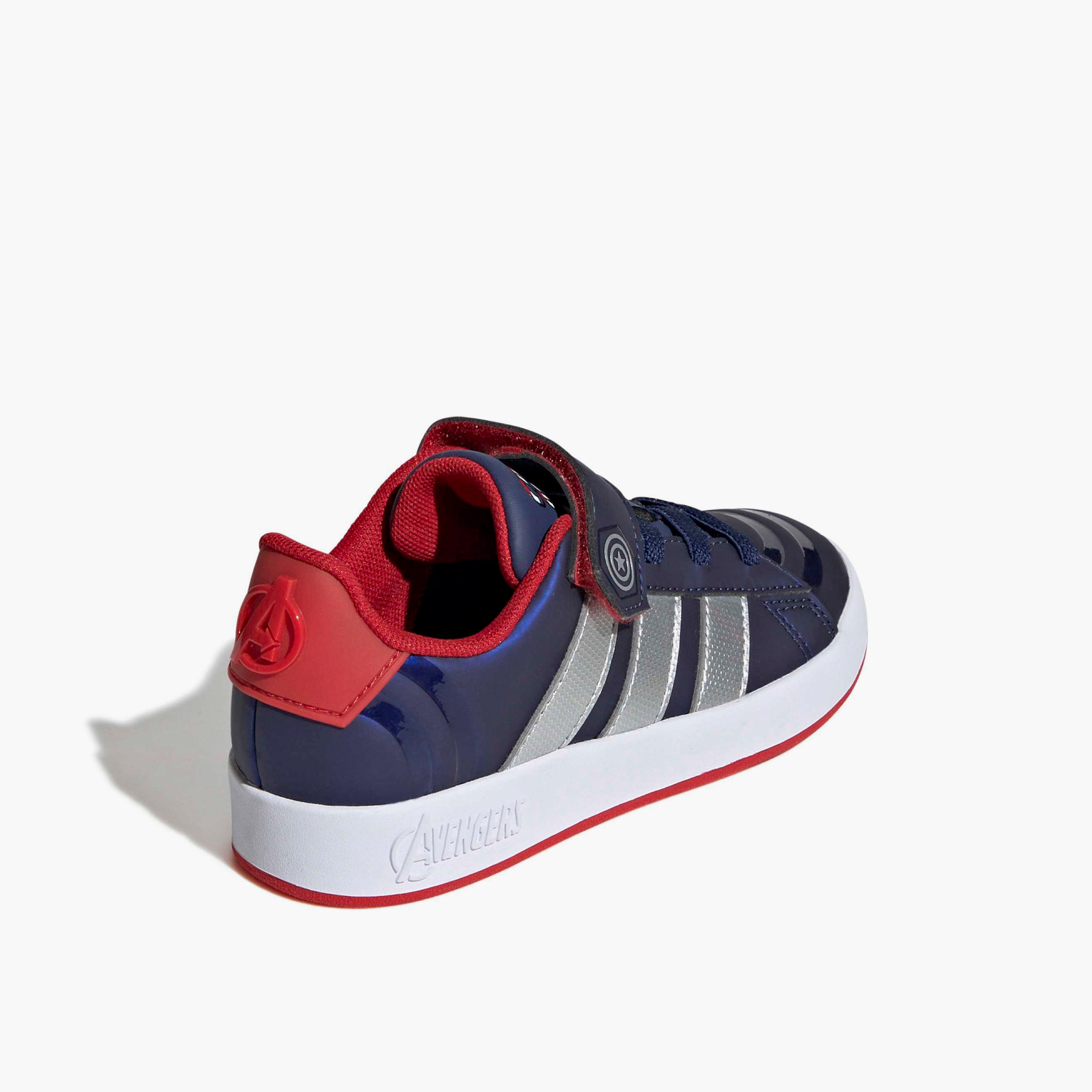 Adidas Boys GRAND COURT CAPT AMERICA EL Hook & Loop Sneakers-sports-boys-shoes-image-5