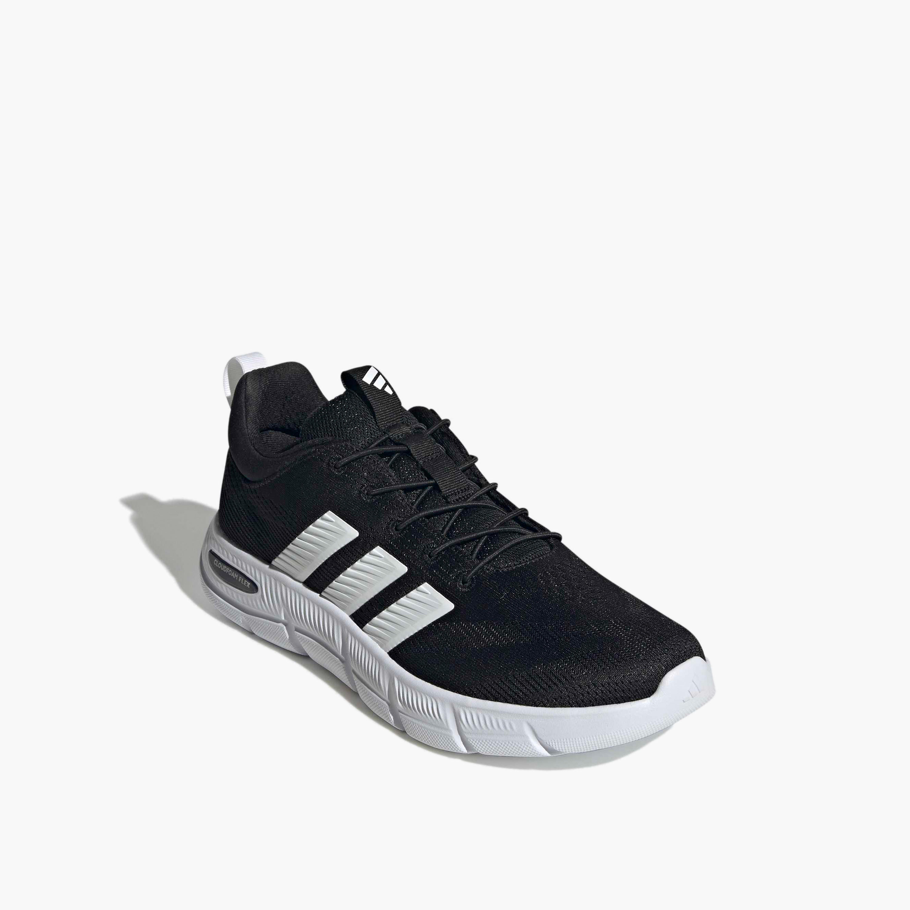 Adidas Men Cloudfoam Flex - Elastic Laces Slip-On Sneakers-sports-men-shoes-image-1