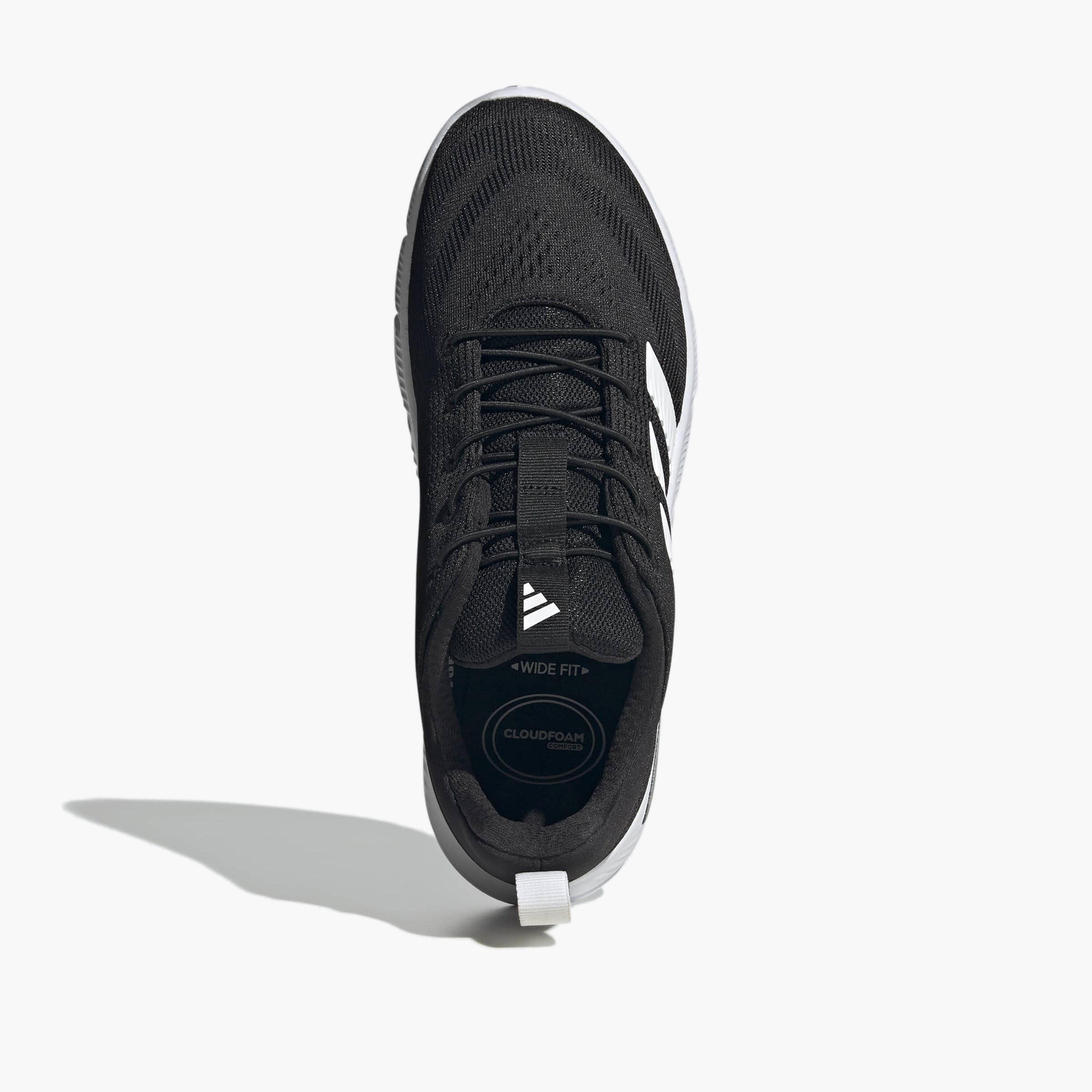 Adidas Men Cloudfoam Flex - Elastic Laces Slip-On Sneakers-sports-men-shoes-image-4