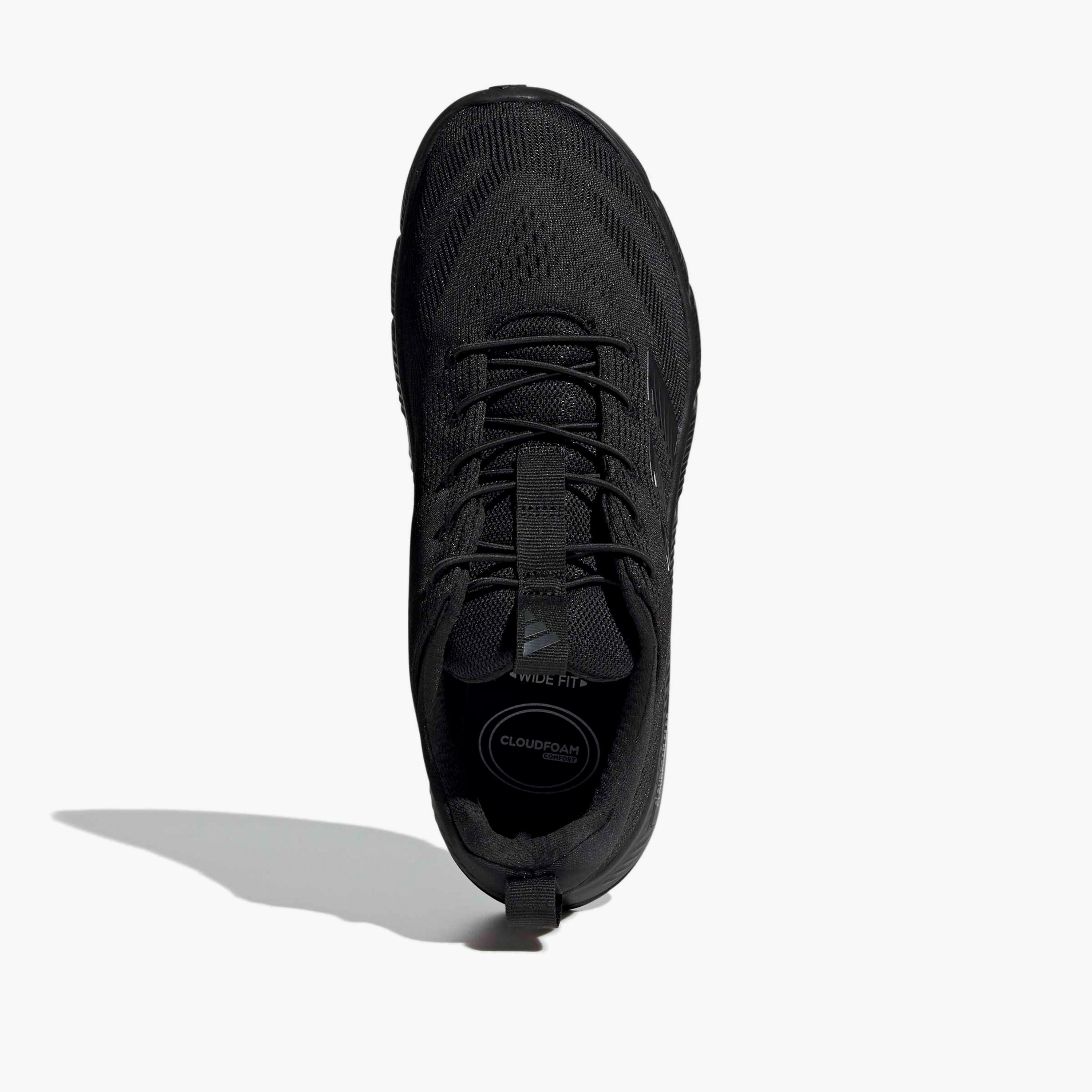 Adidas Men Cloudfoam Flex - Elastic Laces Slip-On Sneakers-sports-men-shoes-image-4