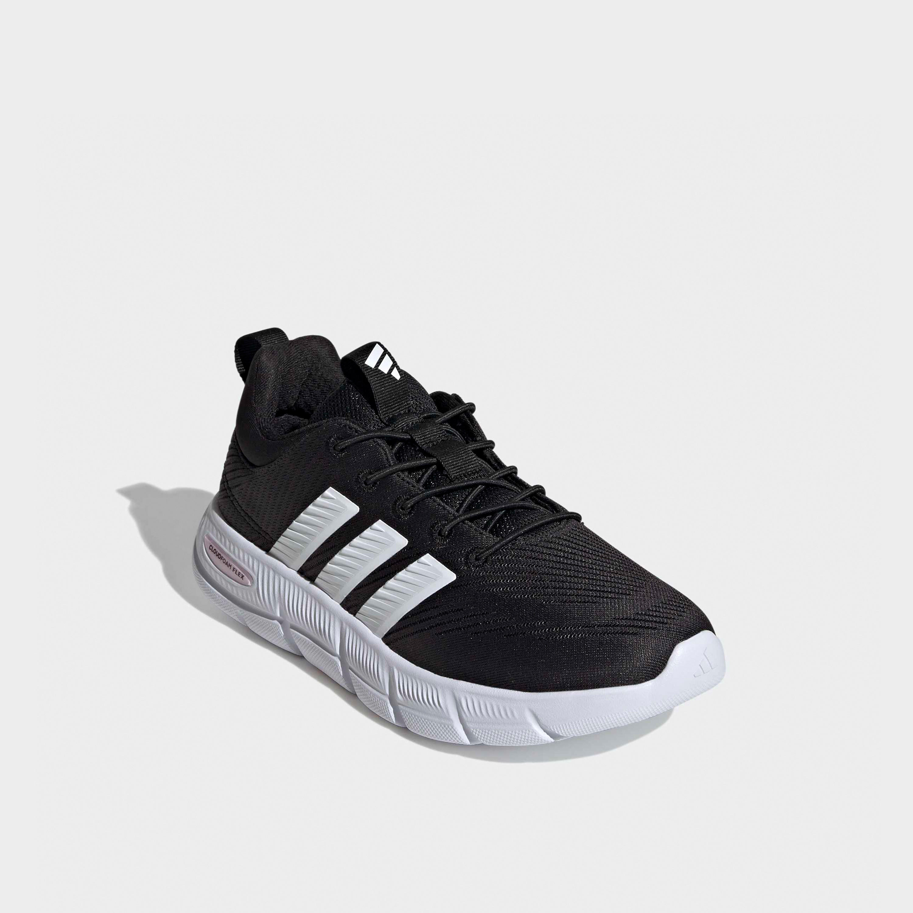 Adidas Women Cloudfoam Flex Elastic Laces Slip-On Ankle Sneakers-women-shoes-sneakers-image-1
