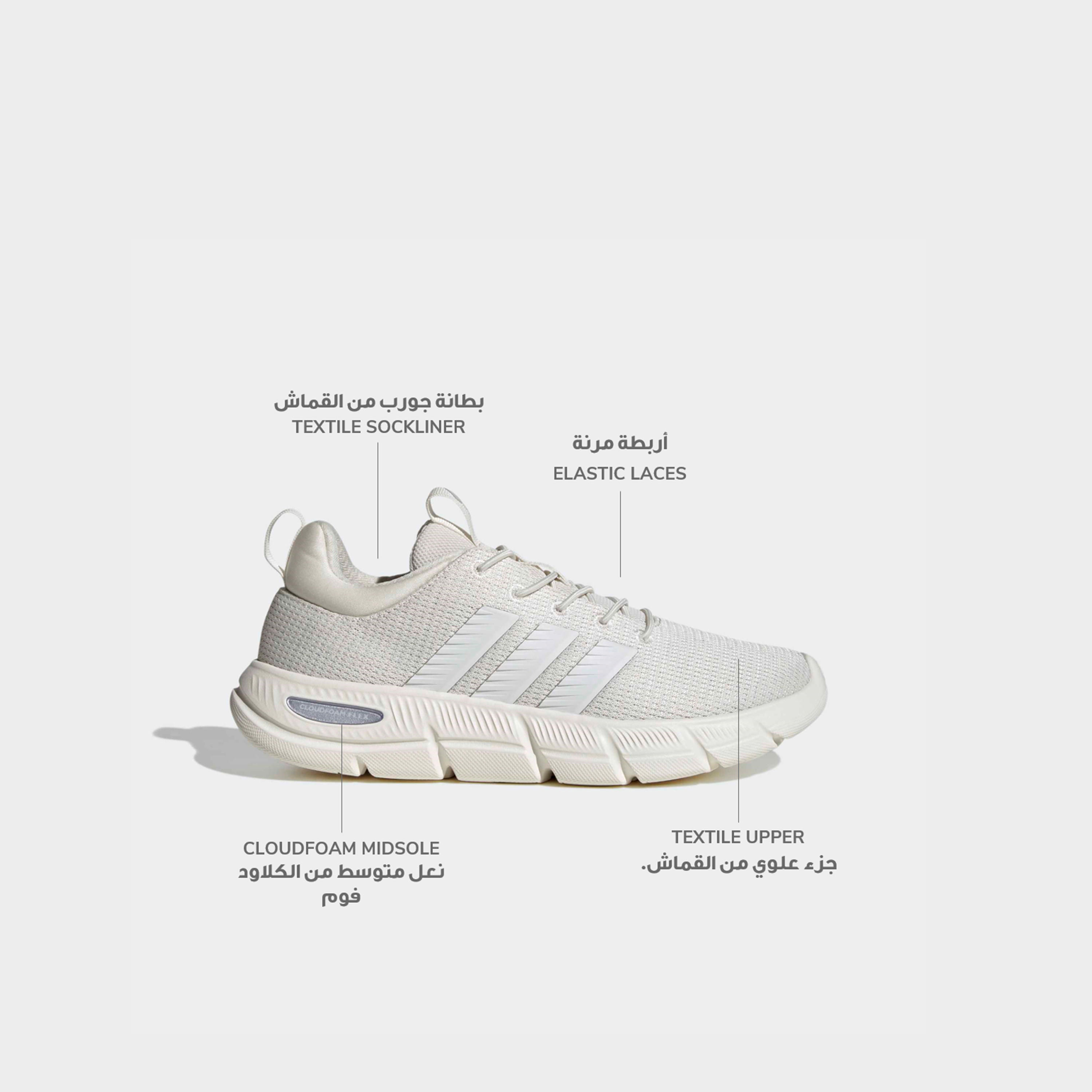 حذاء سنيكرز بطول الكاحل ورباط إغلاق كلاود فوم فليكس للنساء من أديداس-sports-women-shoes-image-2