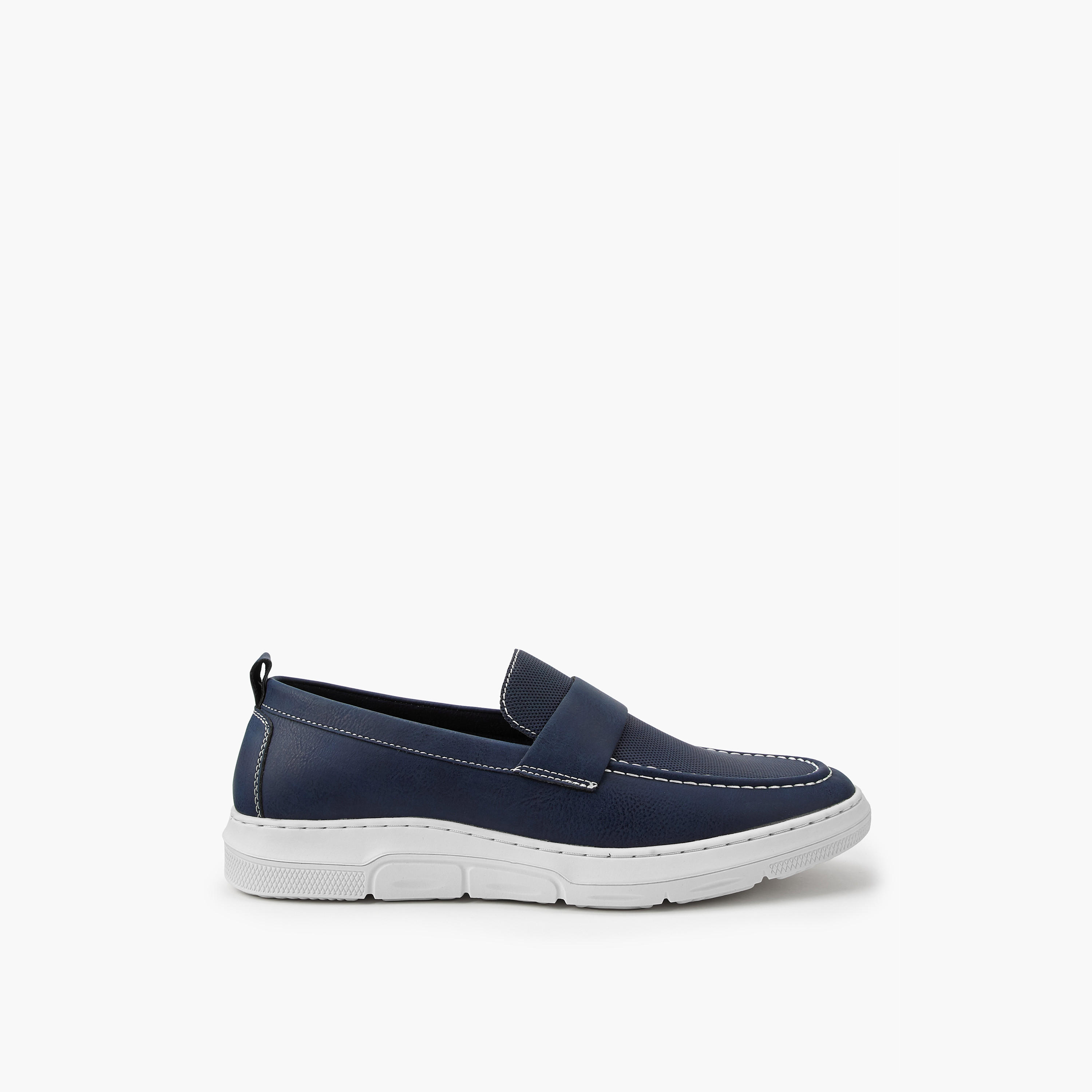حذء لوفر سادة سهل الارتداء وبألسنة سحب من إل بي إل بواسطة شو إكسبريس-men-shoes-loafersandmoccasins-image-2