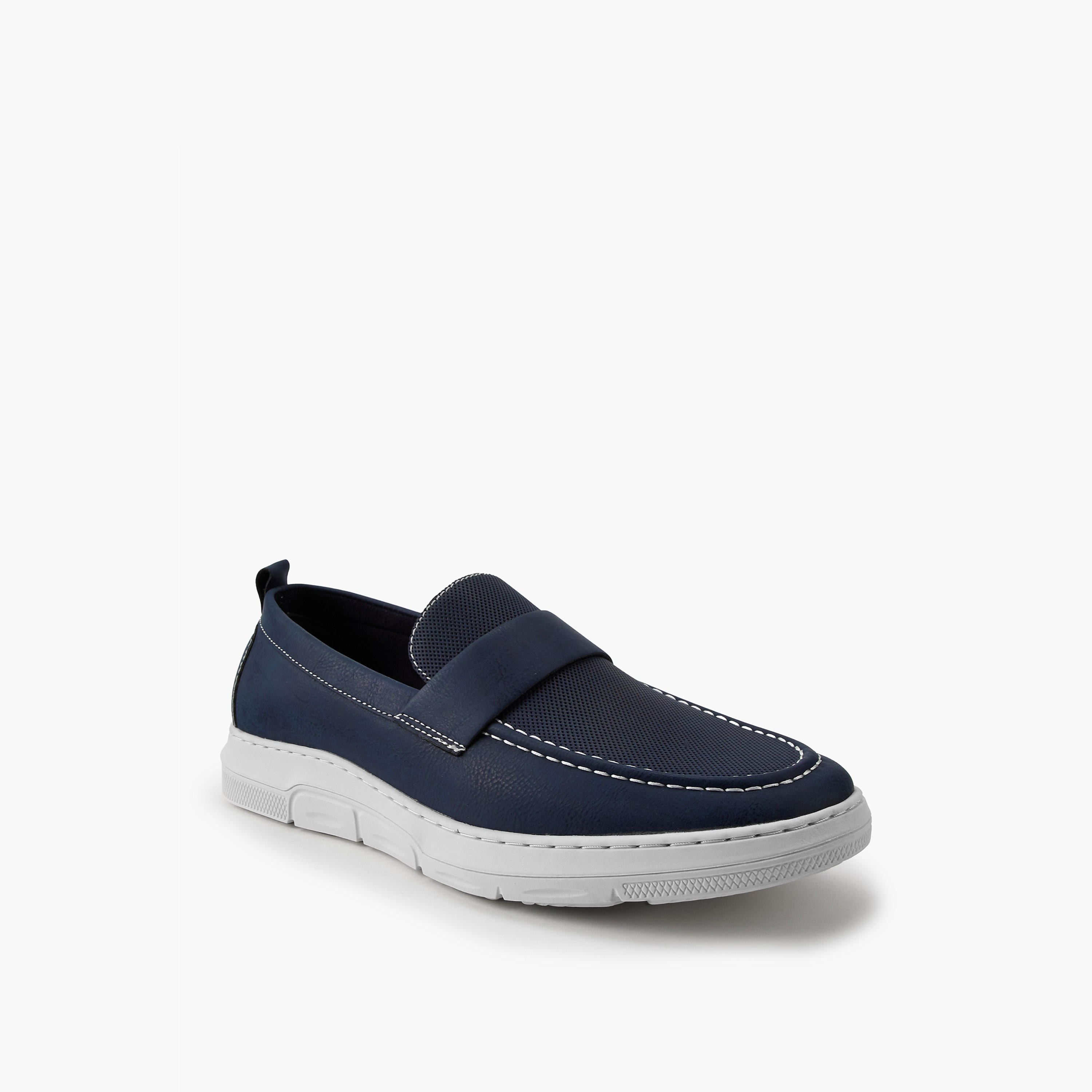 حذء لوفر سادة سهل الارتداء وبألسنة سحب من إل بي إل بواسطة شو إكسبريس-men-shoes-loafersandmoccasins-image-3