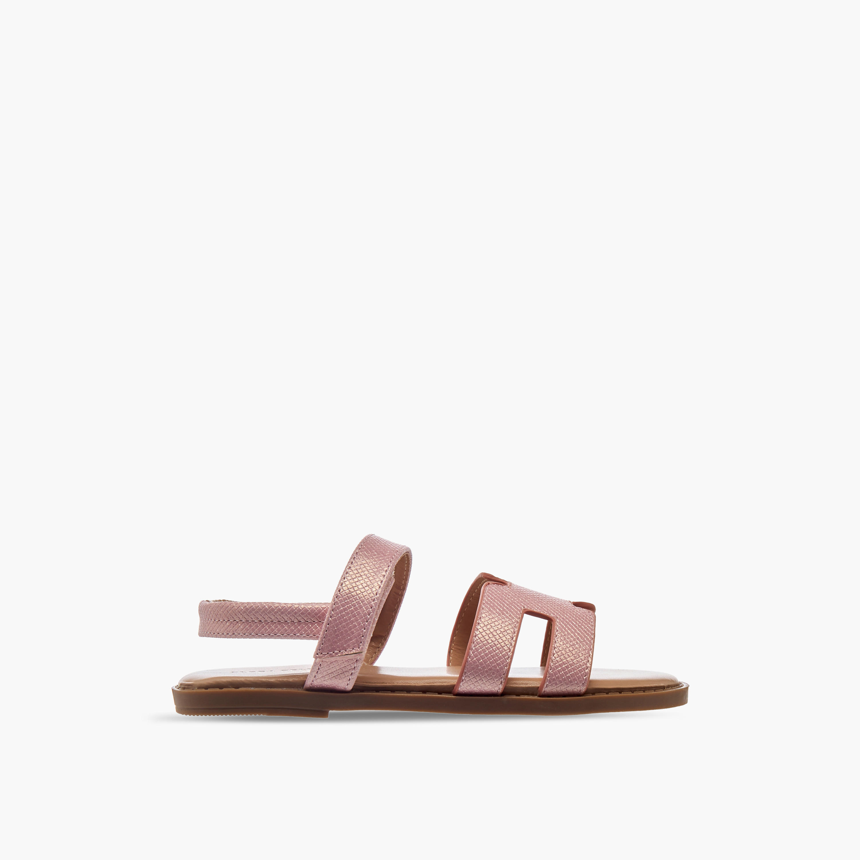 صندل بارز الملمس بشريط إغلاق لاصق للبنات من فلورا بيلا-girls-shoes-sandals-image-2