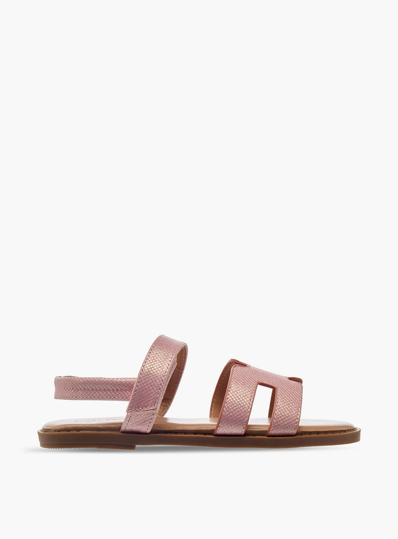 صندل بارز الملمس بشريط إغلاق لاصق للبنات من فلورا بيلا-girls-shoes-sandals-image-2