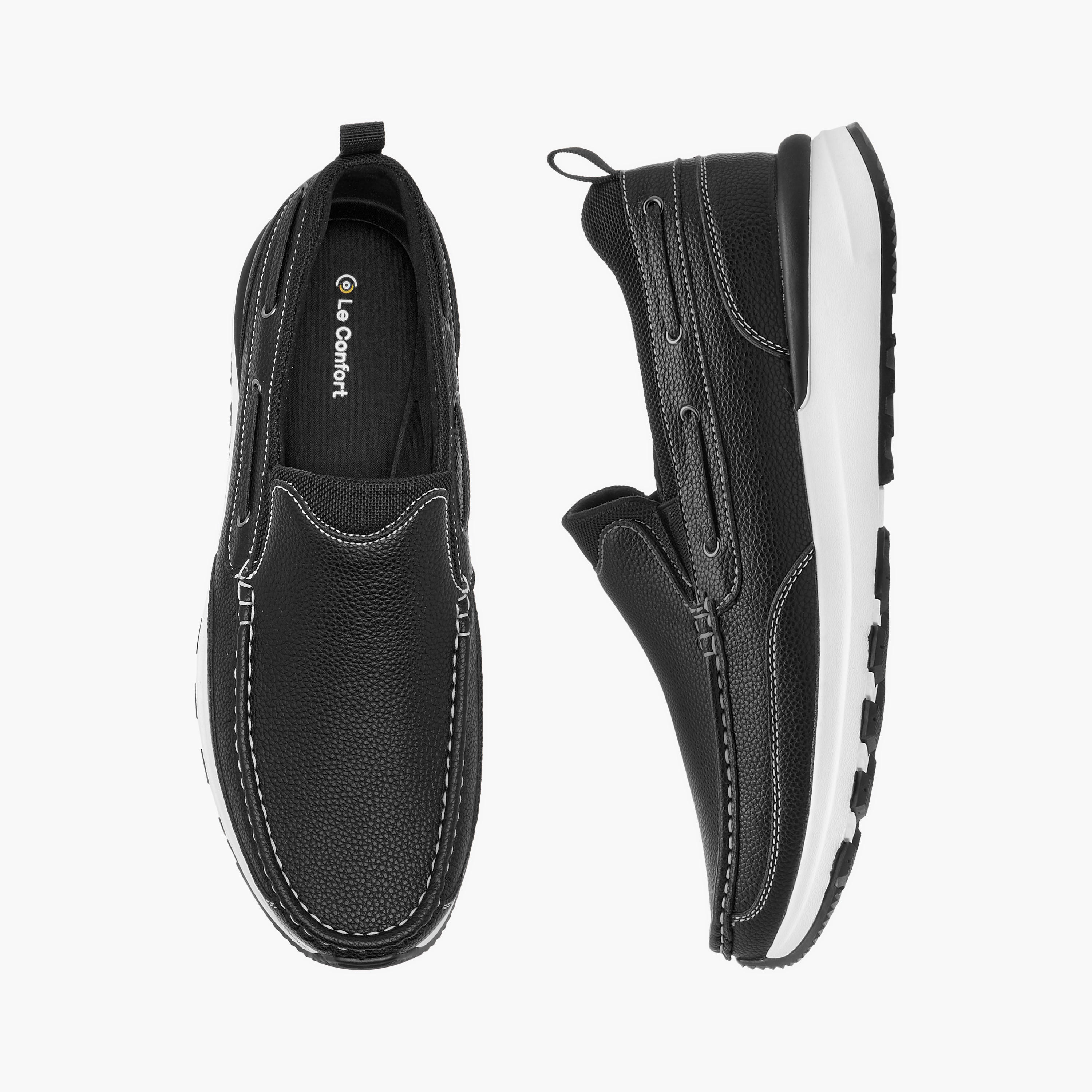 حذاء سهل الارتداء مريح بألسنة سحب من لو كونفورت-men-shoes-loafersandmoccasins-image-1
