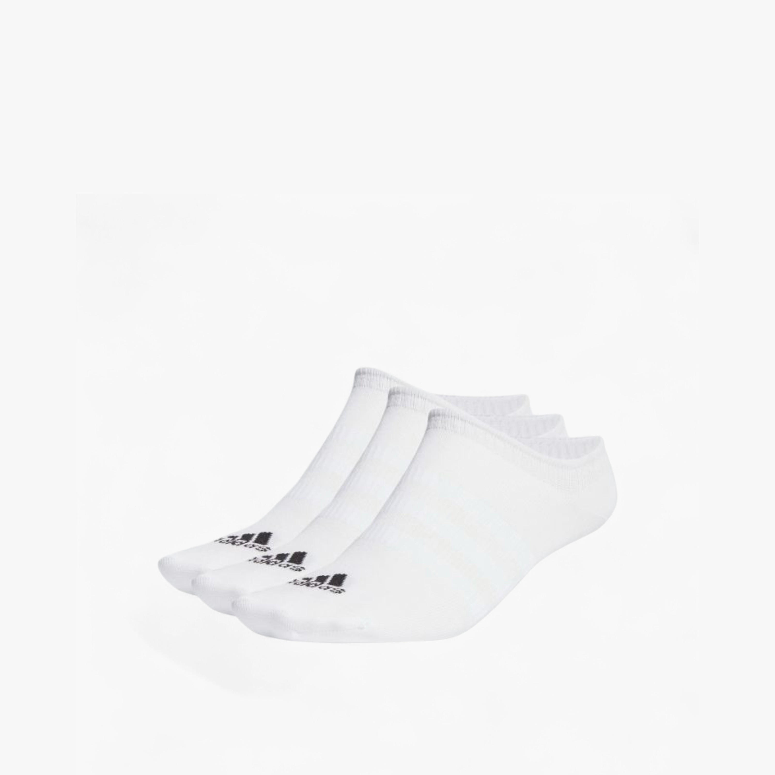 Adidas Logo Print No Show Sports Socks - Set of 3-men-socks-image-1