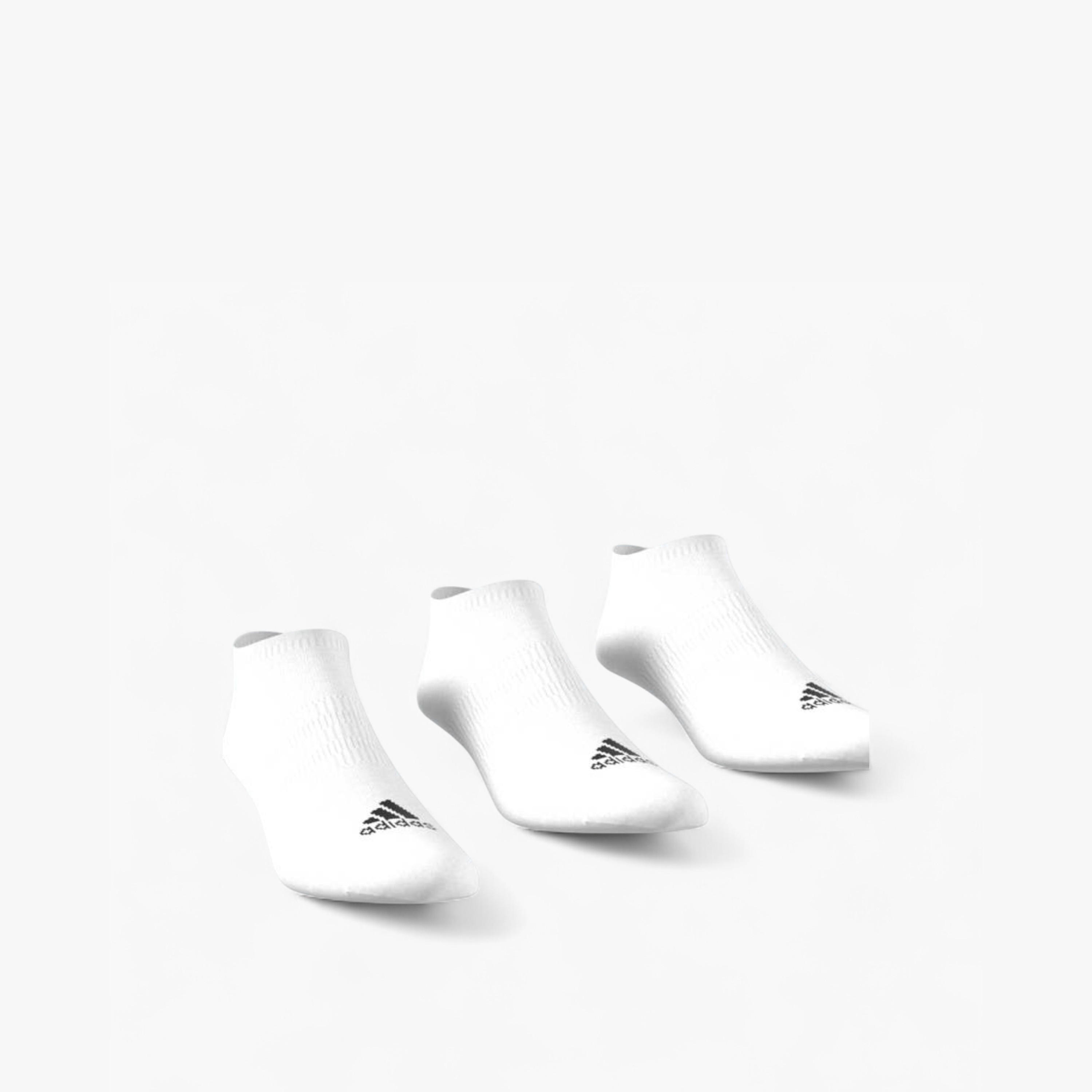 Adidas Logo Print No Show Sports Socks - Set of 3-men-socks-image-2