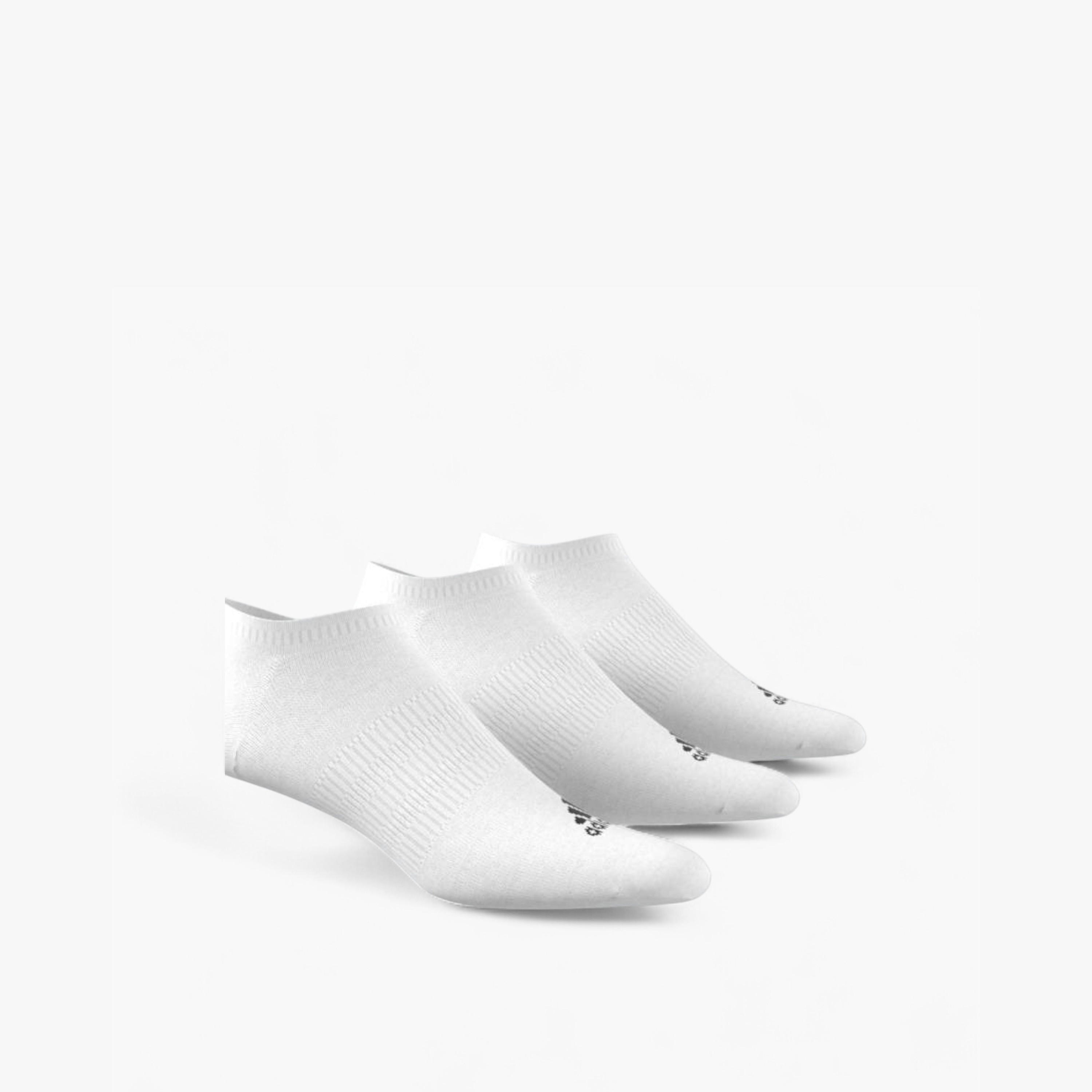 Adidas Logo Print No Show Sports Socks - Set of 3-men-socks-image-3
