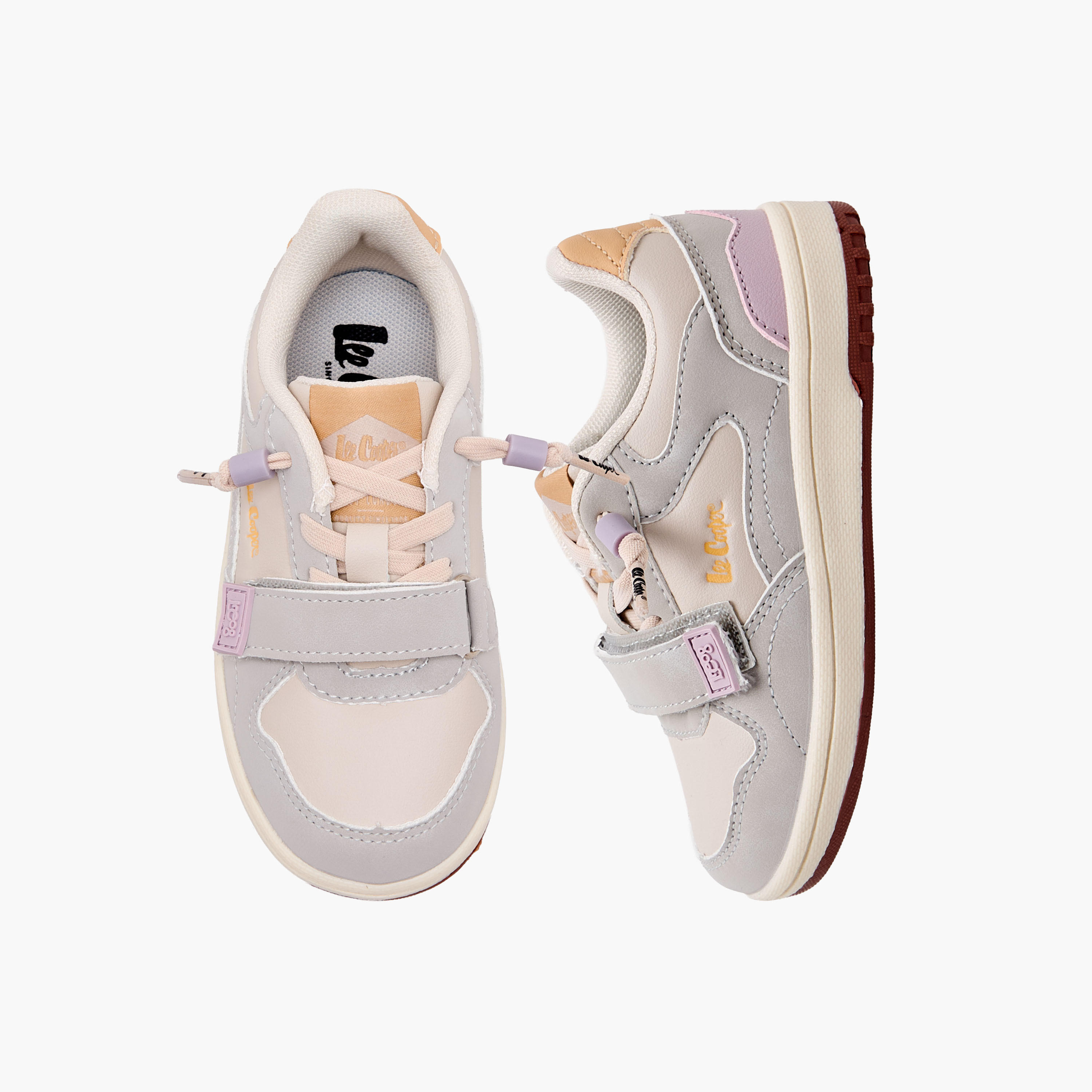 حذاء سنيكرز للكاحل بشريط لاصق للبنات من لي كوبر-girls-shoes-sneakers-image-1