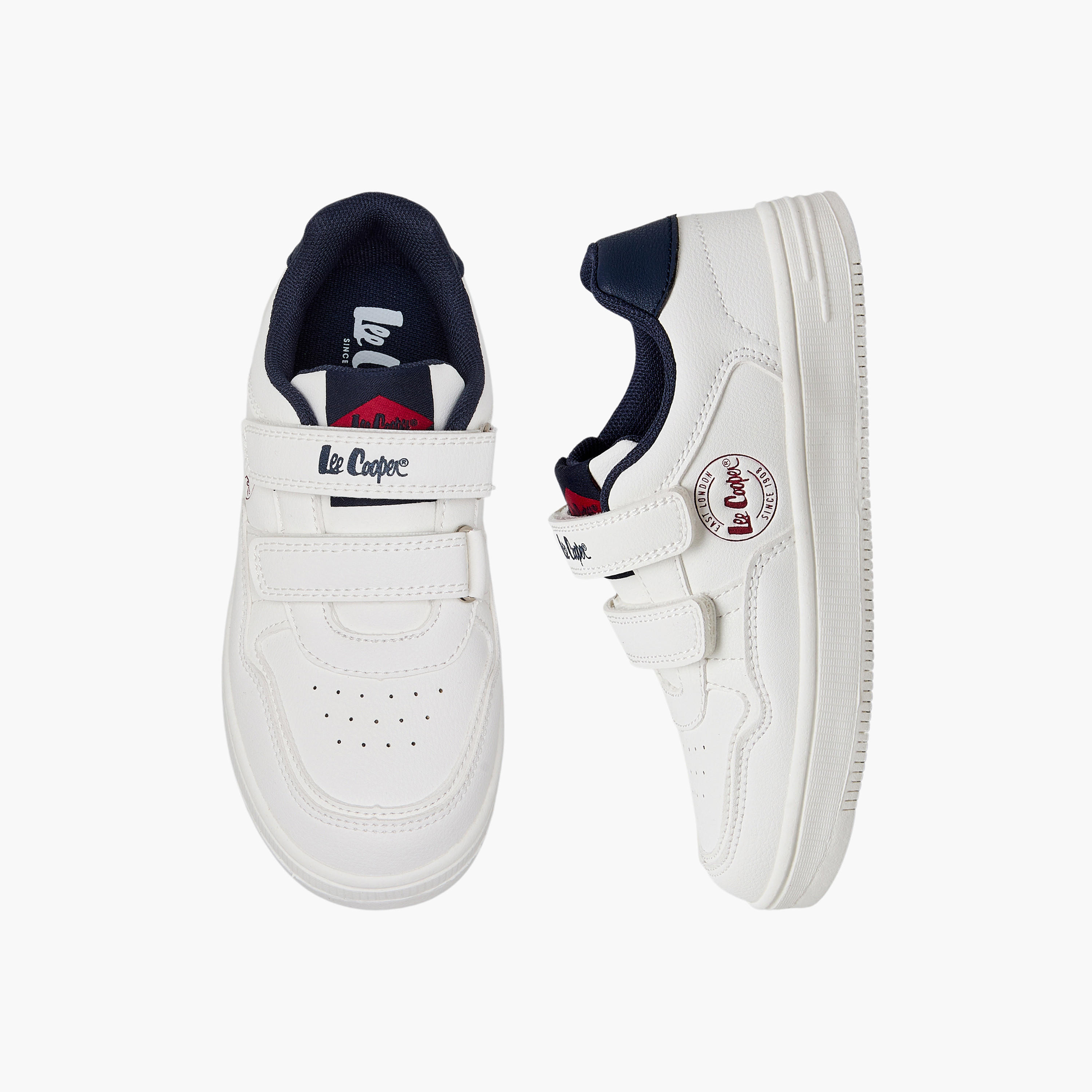 Lee Cooper Boys Panelled Hook & Loop Ankle Sneakers-boys-shoes-sneakers-image-1