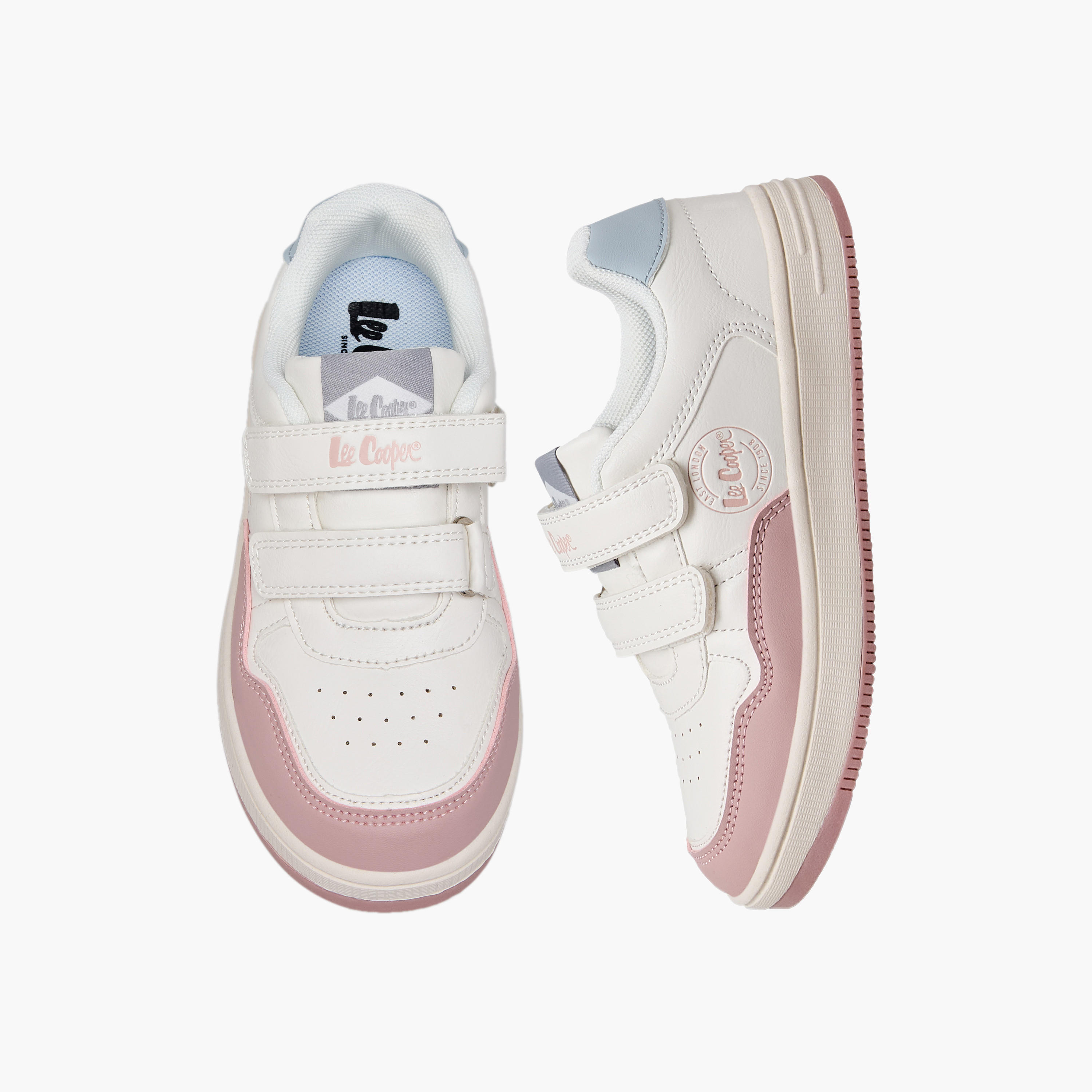 حذاء سنيكرز طول الكاحل بشريط إغلاق للبنات من لي كوبر-girls-shoes-sneakers-image-1