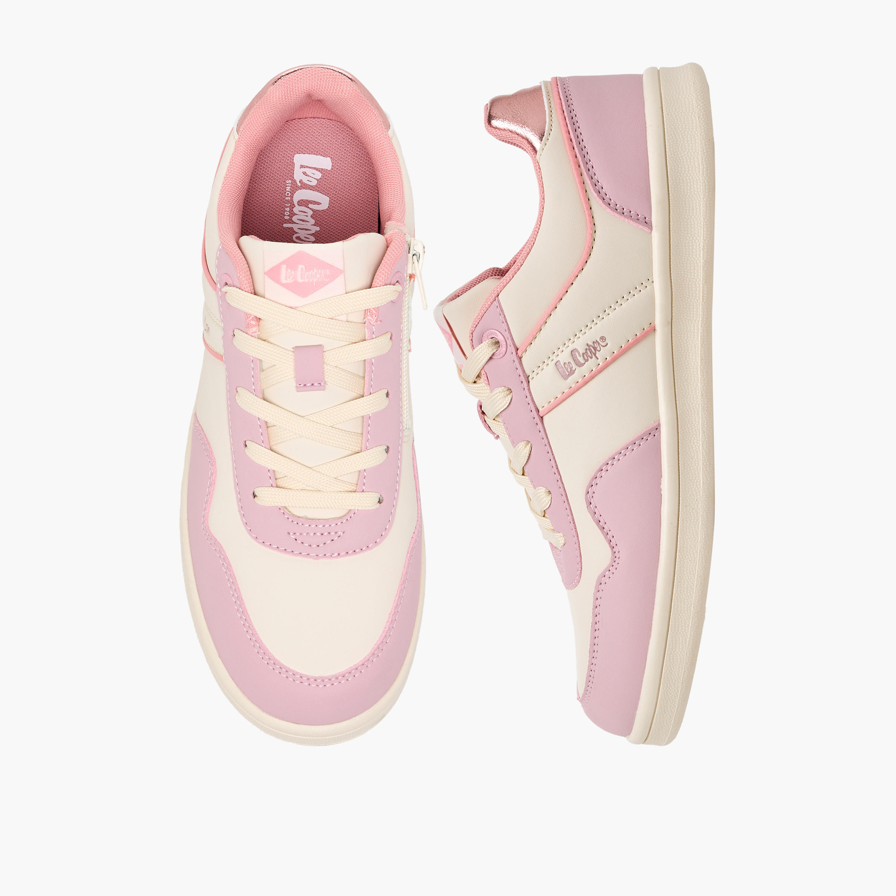 Lee Cooper Girls Lace-Up Ankle Sneakers-girls-shoes-sneakers-image-1
