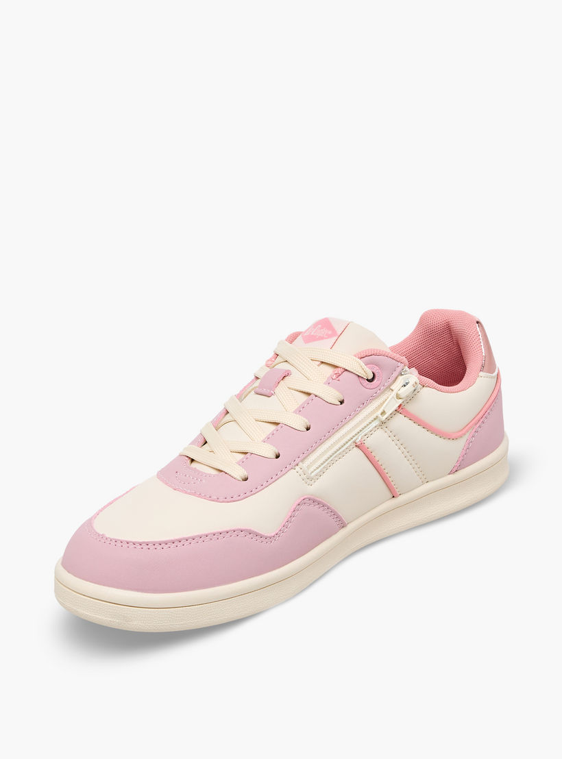 Lee Cooper Girls Lace-Up Ankle Sneakers-girls-shoes-sneakers-image-4