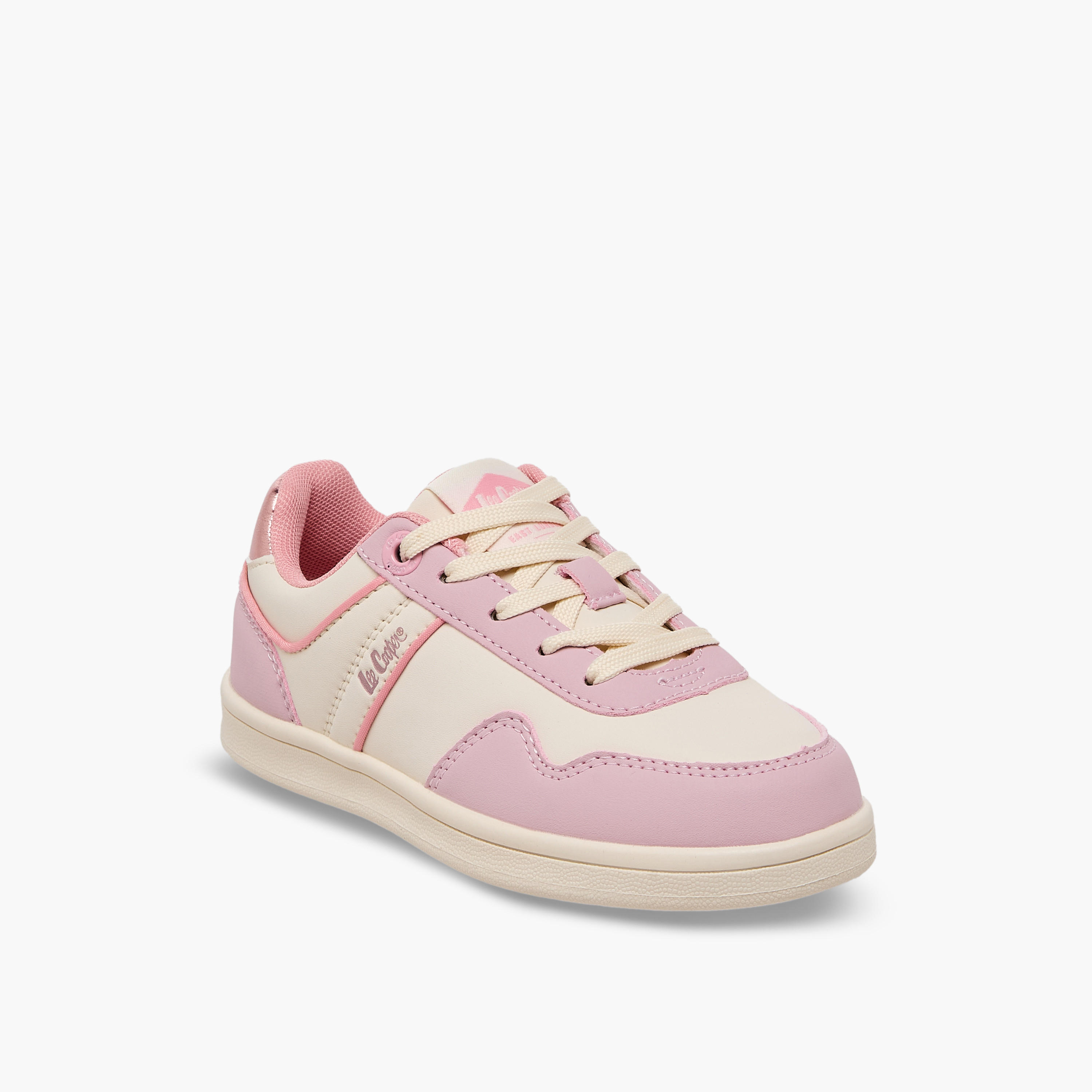 Lee Cooper Girls Panelled Lace-Up Ankle Sneakers-girls-shoes-sneakers-image-2