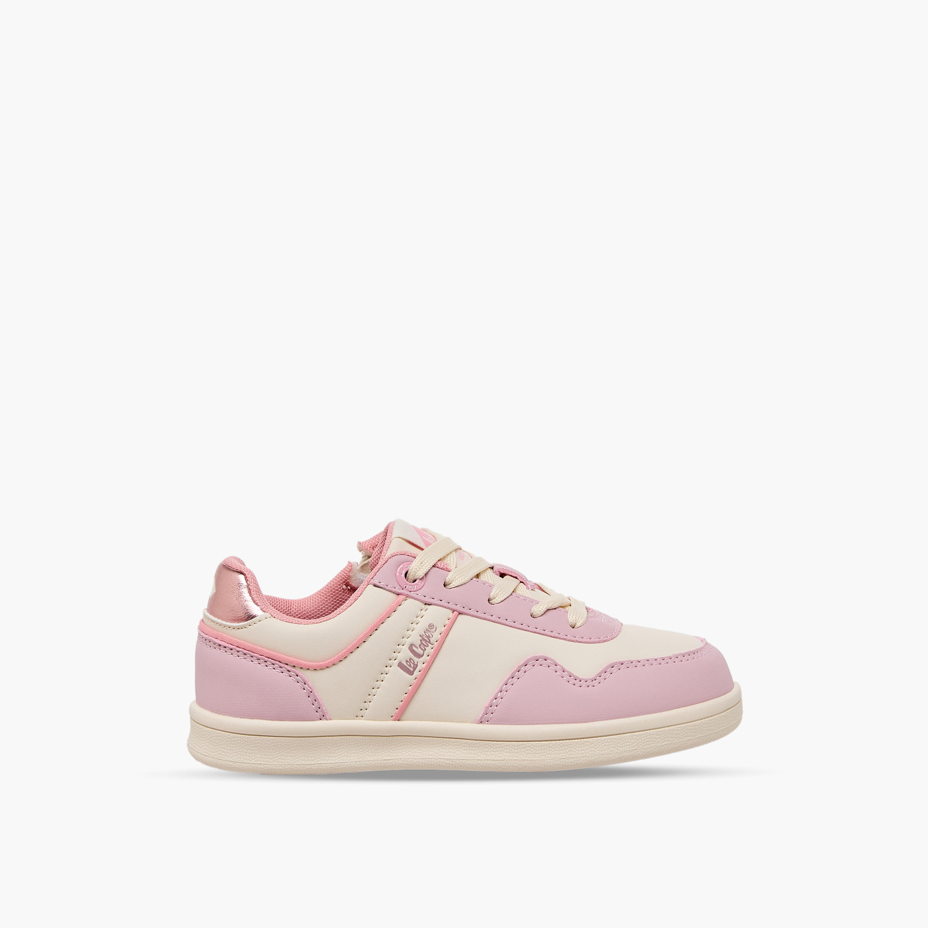 Lee Cooper Girls Panelled Lace-Up Ankle Sneakers-girls-shoes-sneakers-image-3
