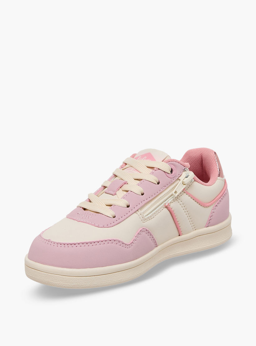 Lee Cooper Girls Panelled Lace-Up Ankle Sneakers-girls-shoes-sneakers-image-4