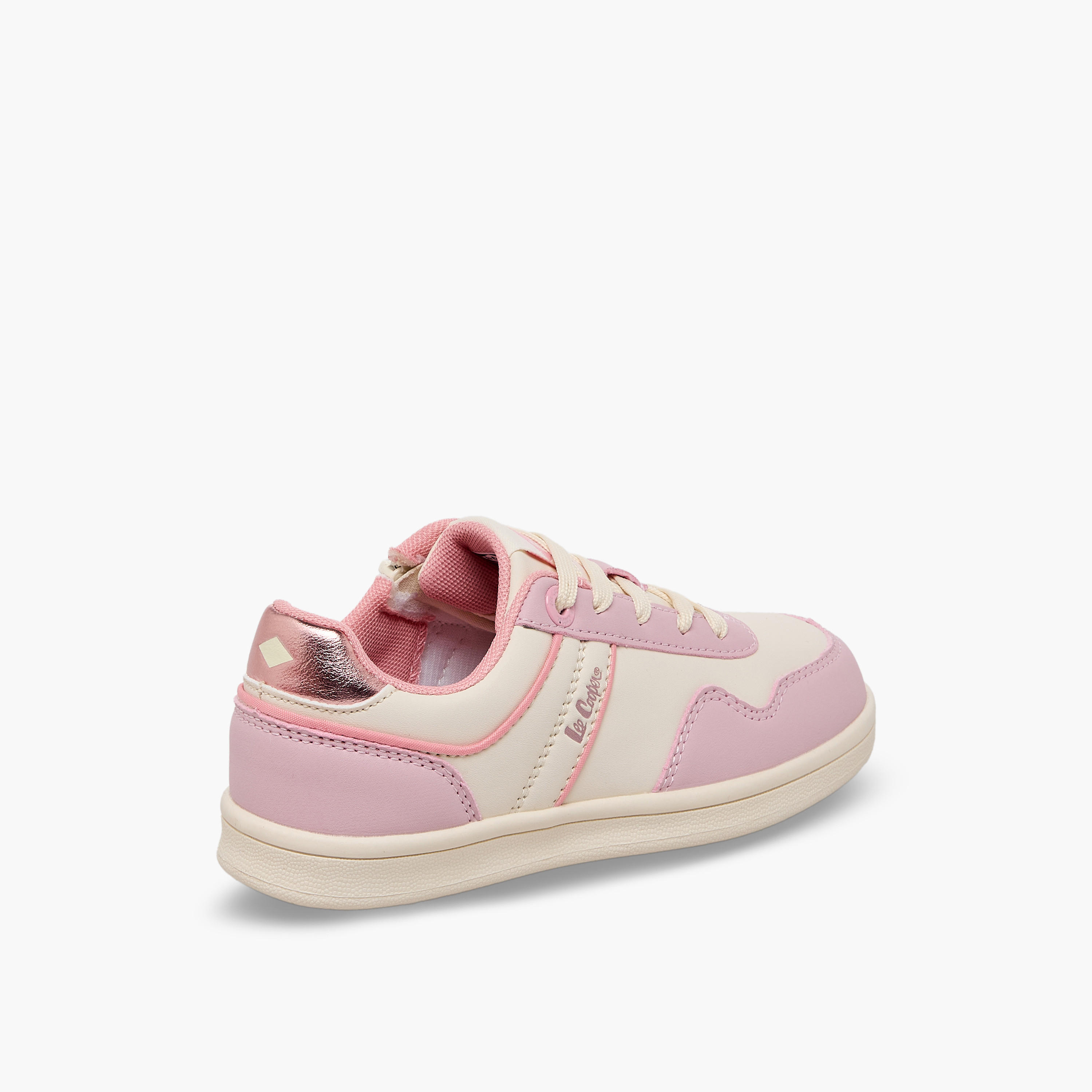 Lee Cooper Girls Panelled Lace-Up Ankle Sneakers-girls-shoes-sneakers-image-6