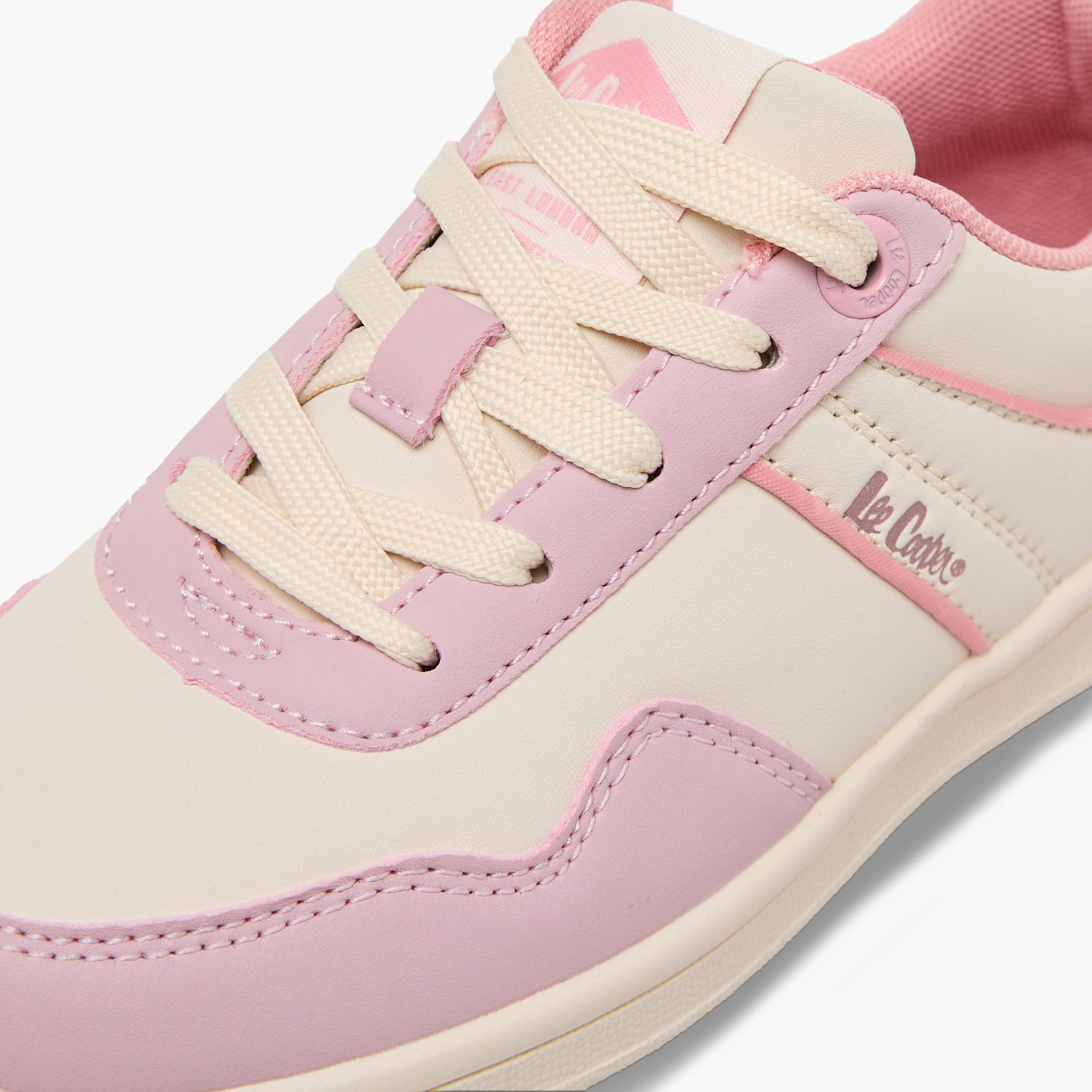 Lee Cooper Girls Panelled Lace-Up Ankle Sneakers-girls-shoes-sneakers-image-7