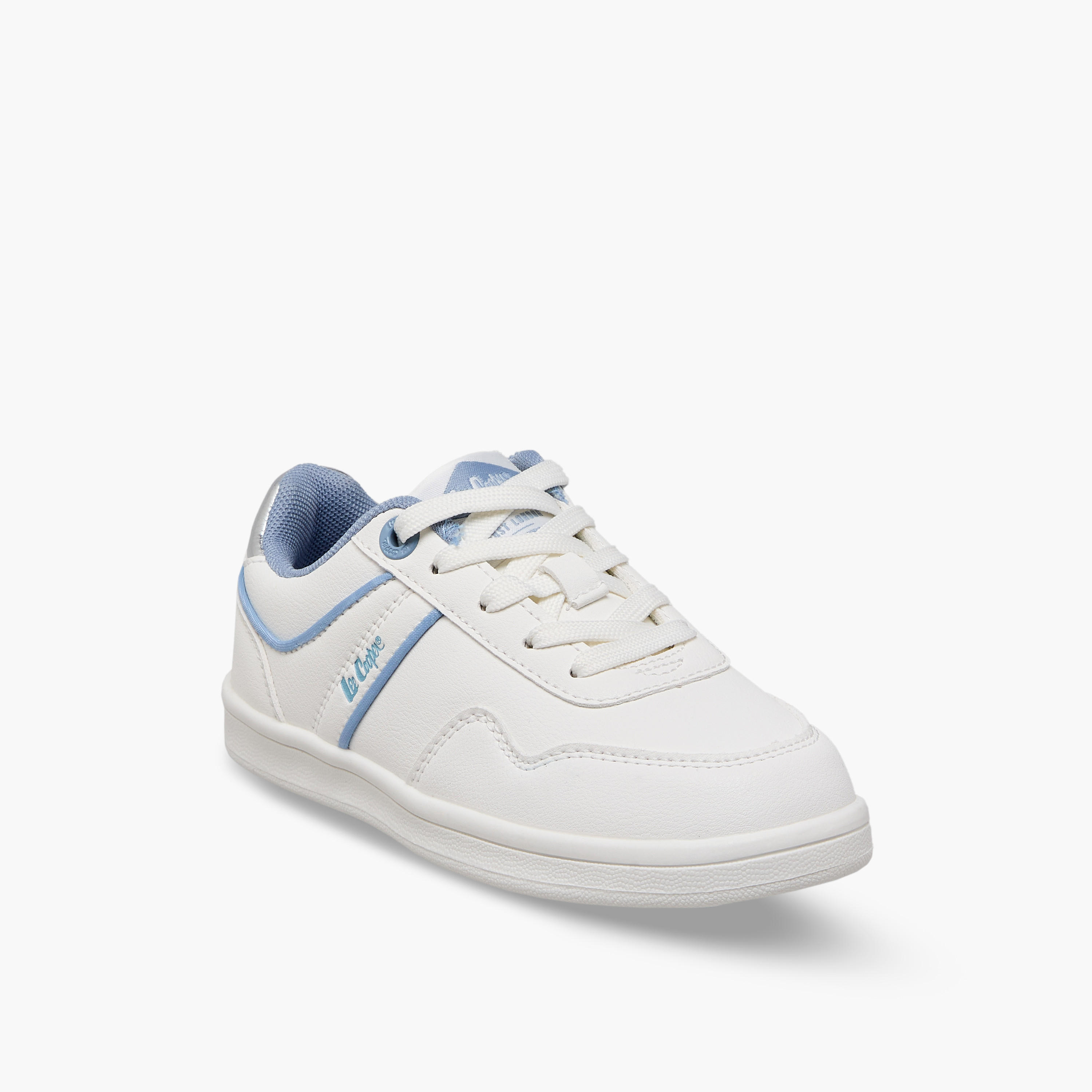 Lee Cooper Girls Panelled Lace-Up Ankle Sneakers-girls-shoes-sneakers-image-2