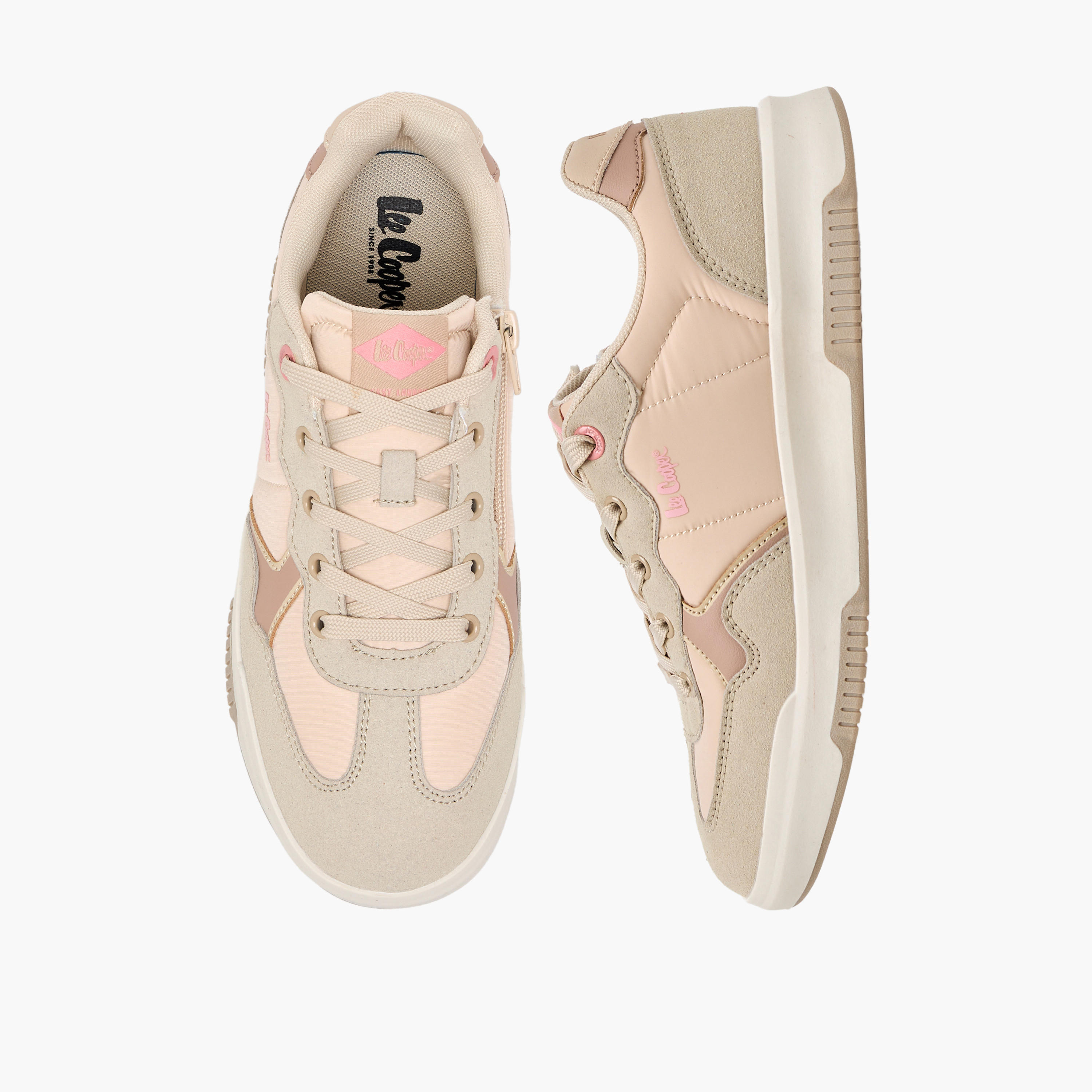 Lee Cooper Girls Lace-Up Ankle Sneakers-girls-shoes-sneakers-image-1