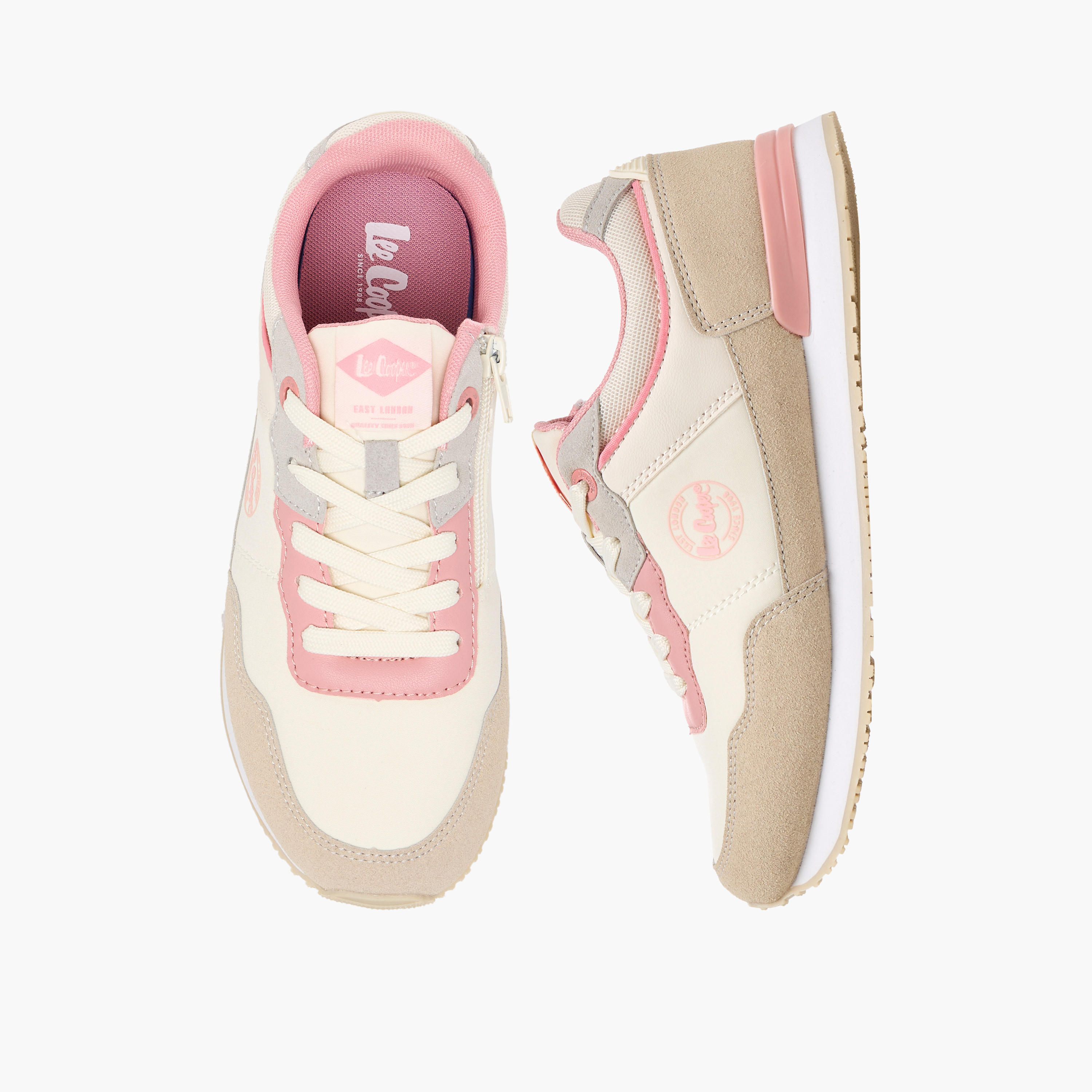 Lee Cooper Girls Lace-Up Ankle Sneakers-girls-shoes-sneakers-image-1
