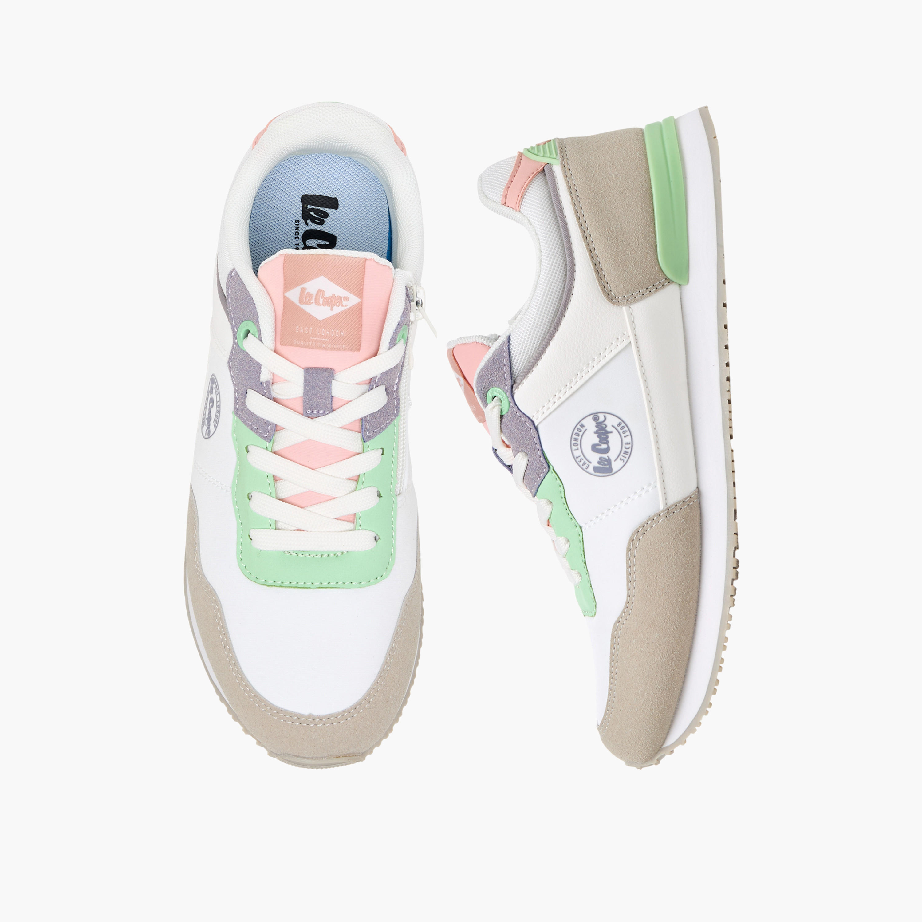 Lee Cooper Girls Lace-Up Ankle Sneakers-girls-shoes-sneakers-image-1