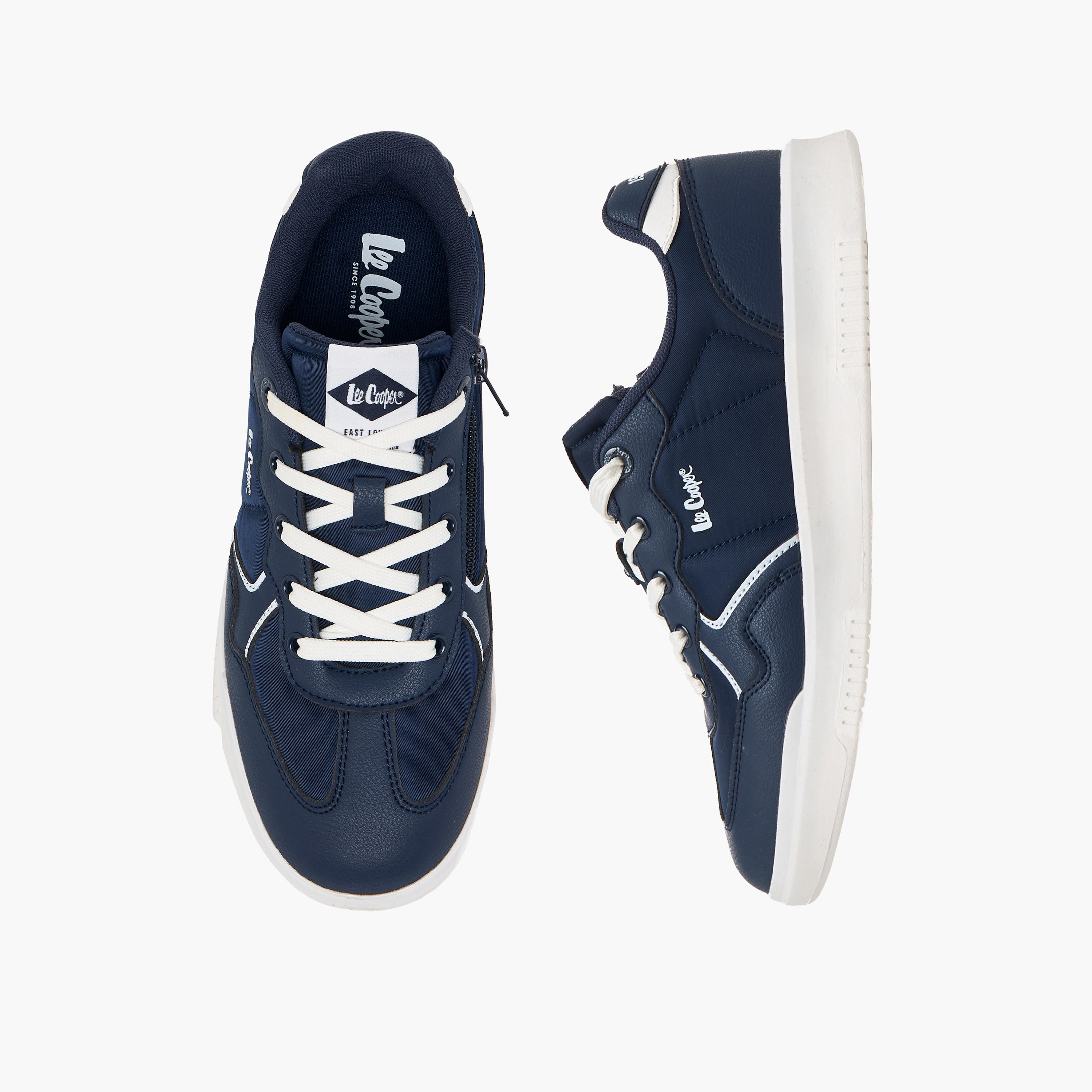حذاء سنيكرز طول الكاحل برباط إغلاق للأولاد من لي كوبر-boys-shoes-sneakers-image-1
