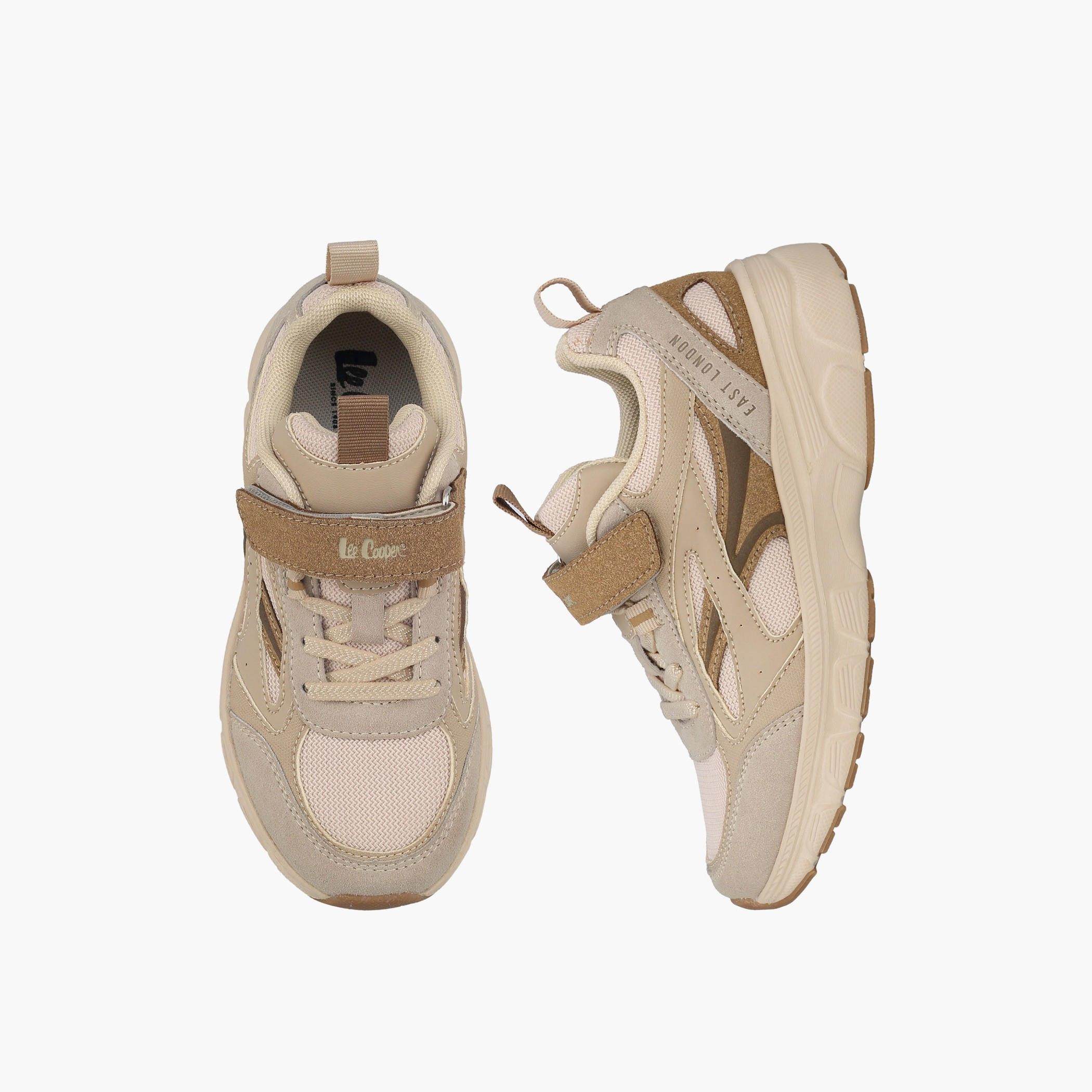 حذاء سنيكرز طول الكاحل بشريط إغلاق للأولاد من لي كوبر-boys-shoes-sneakers-image-1