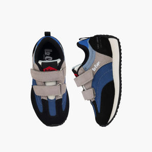 Lee Cooper Boys Panelled Hook & Loop Ankle Sneakers-boys-shoes-sneakers-image-1